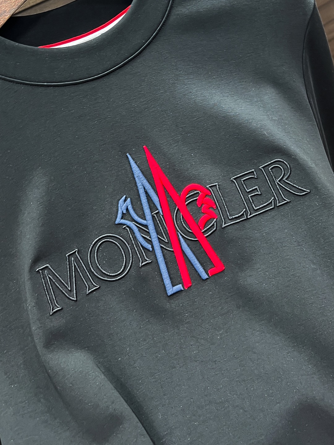 Moncler Hoodie Cotton Black Fleece Lined S-m-l-xl