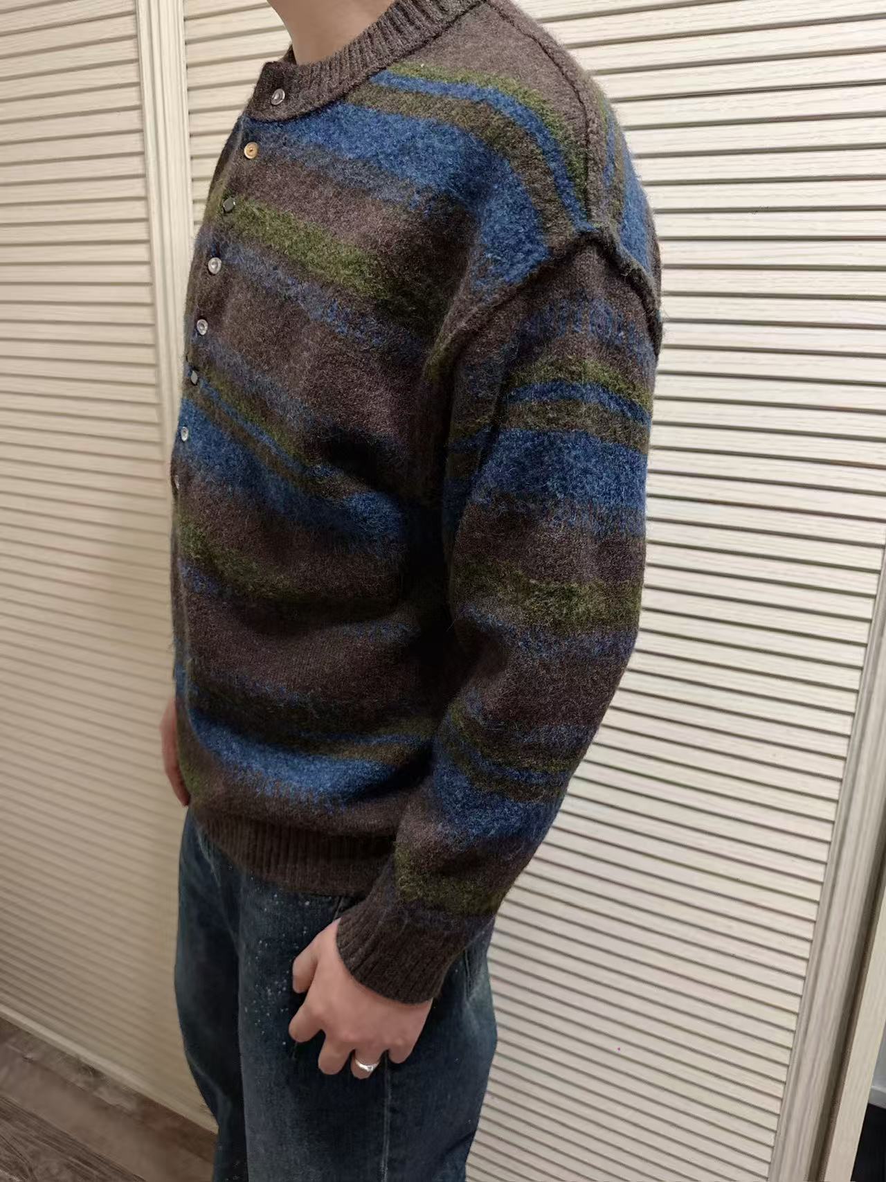 Bottega Veneta Basic Clothing Wool Striped Xs-l