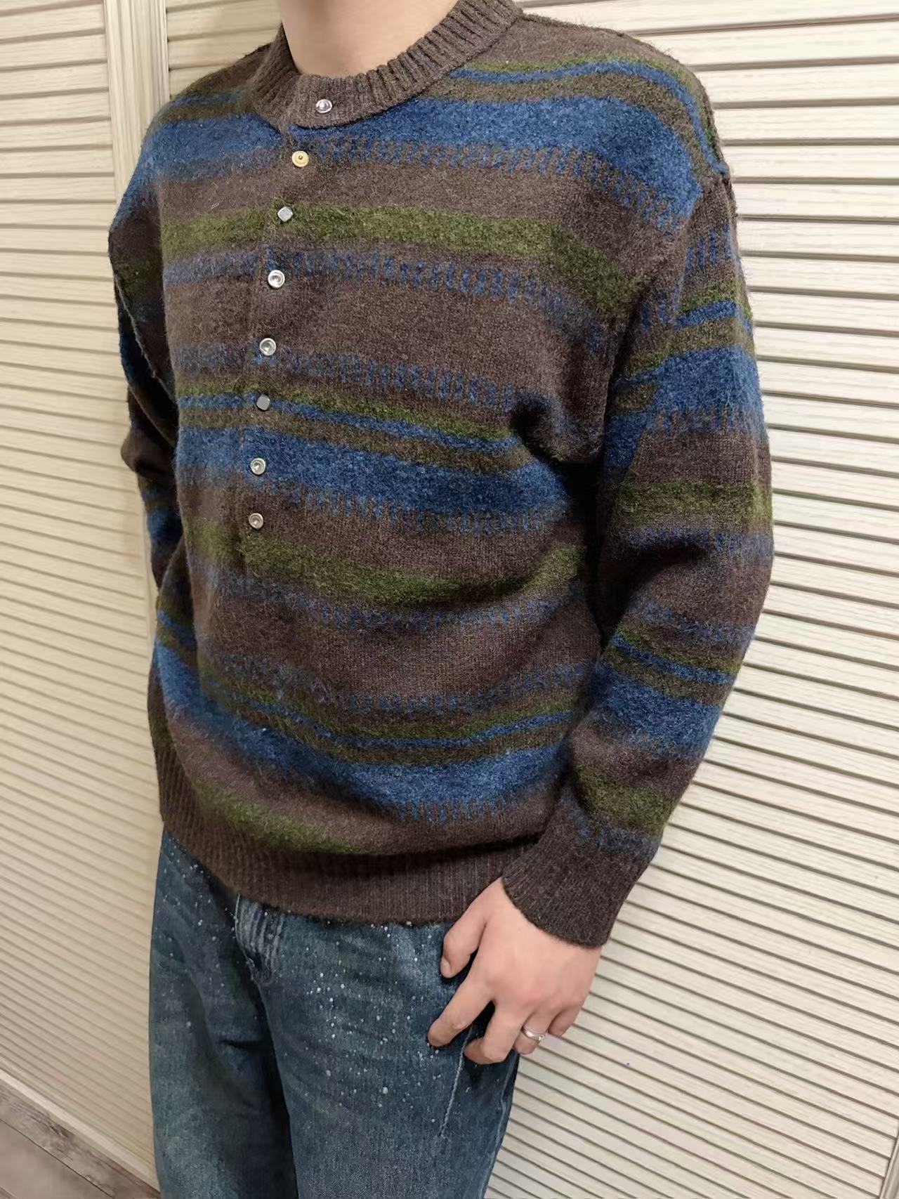 Bottega Veneta Basic Clothing Wool Striped Xs-l