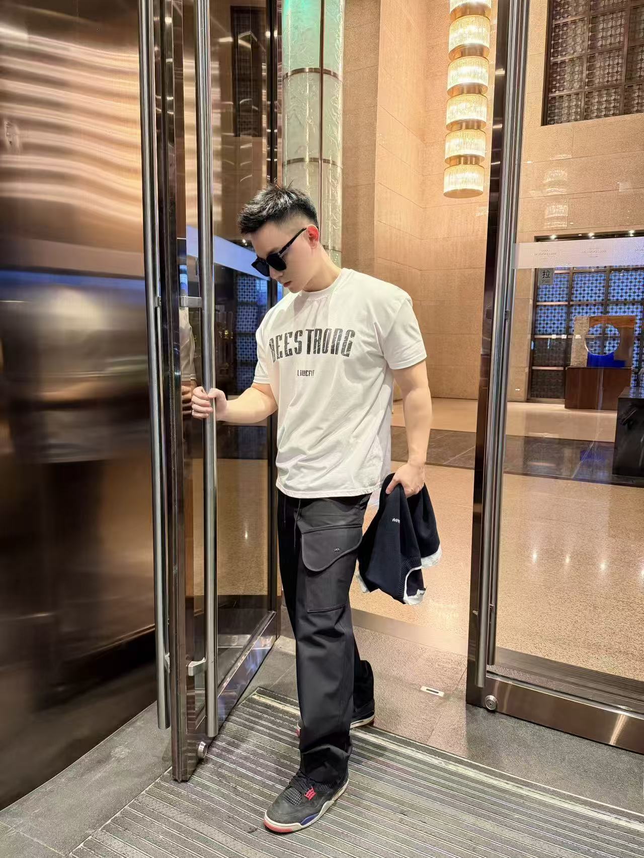 Dior Basic Clothing Cotton Black S-m