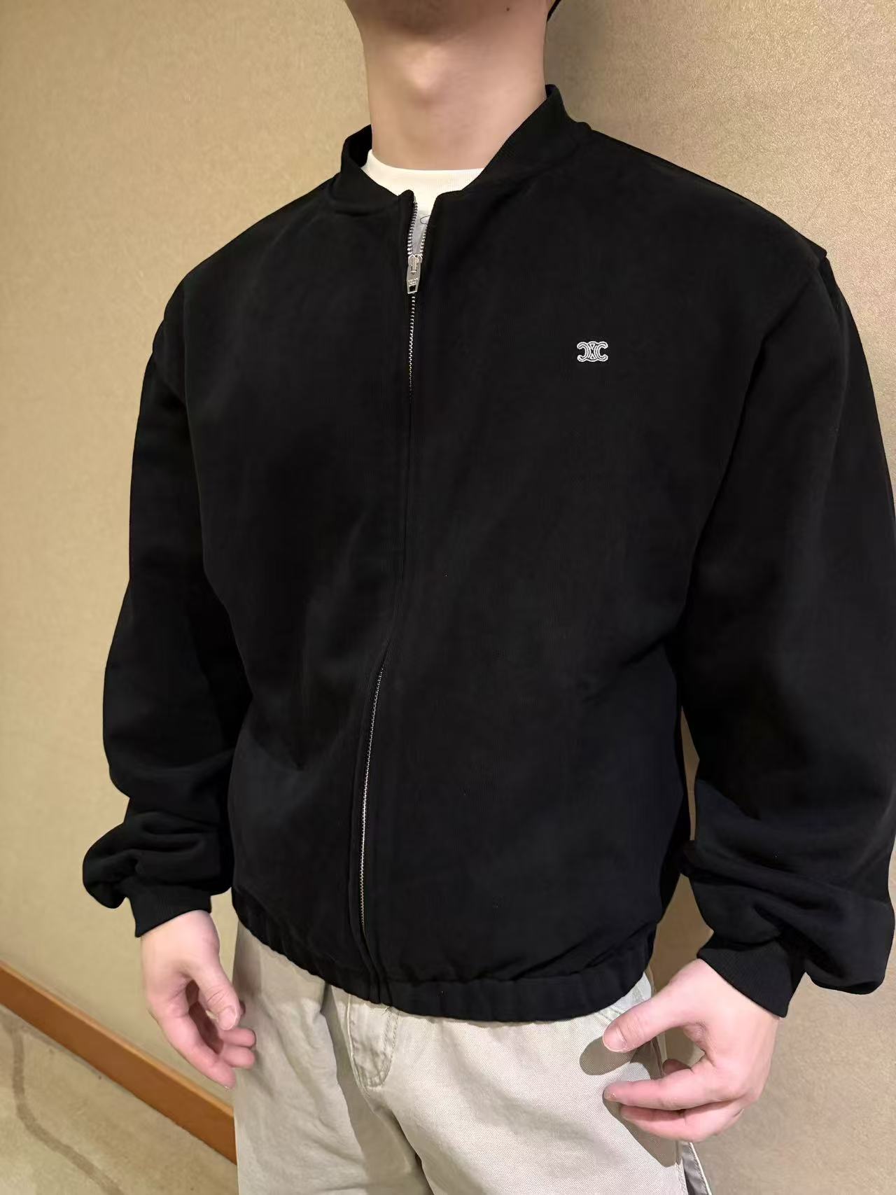 Celine Jacket Cotton Black S-m-l-xl