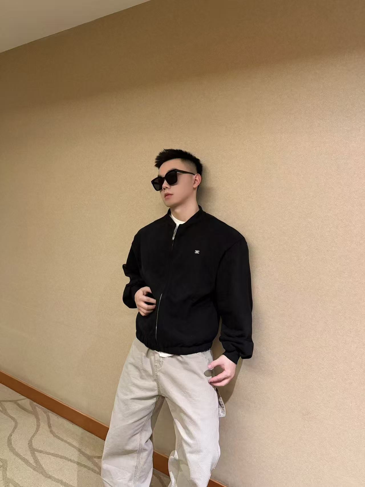 Celine Jacket Cotton Black S-m-l-xl