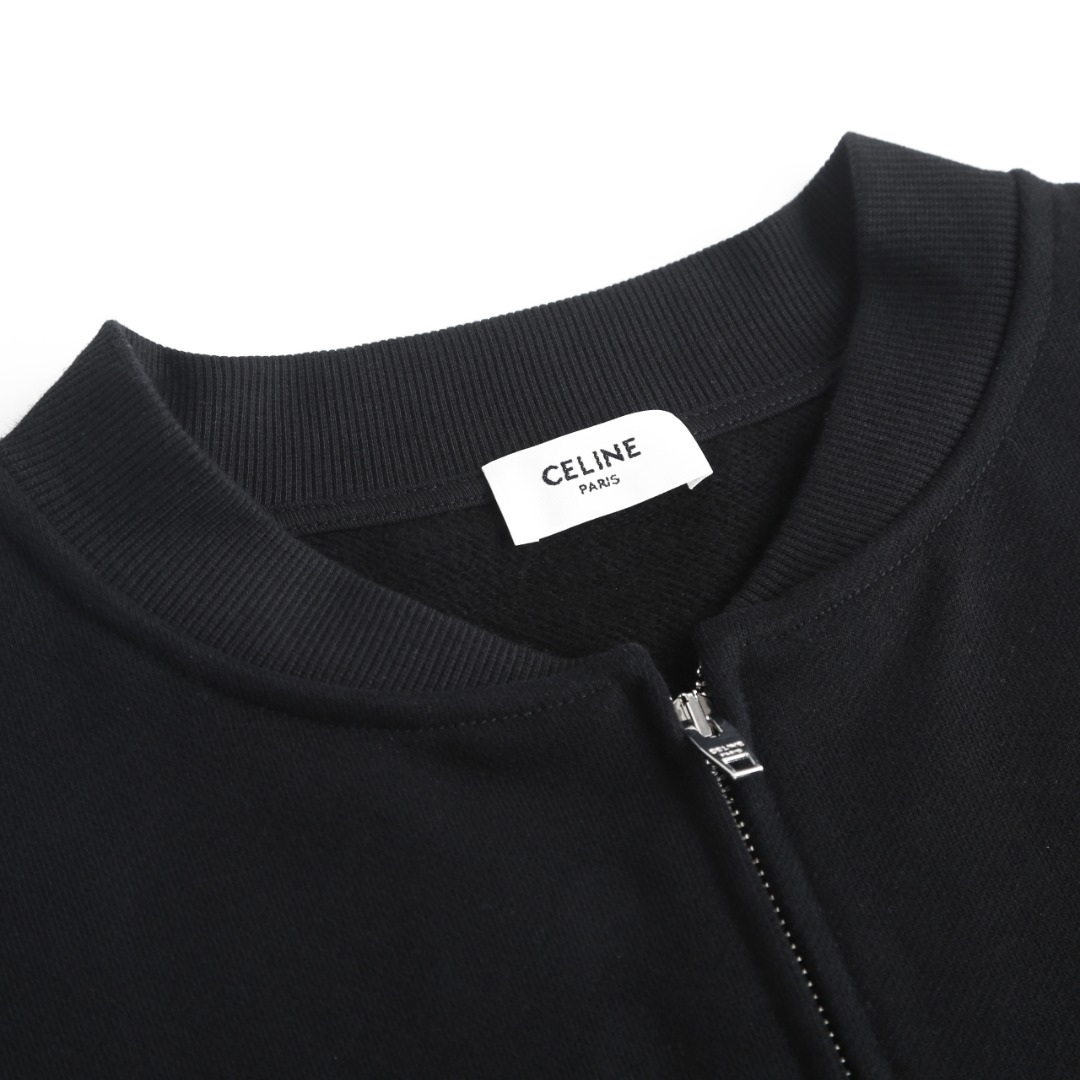 Celine Jacket Cotton Black S-m-l-xl