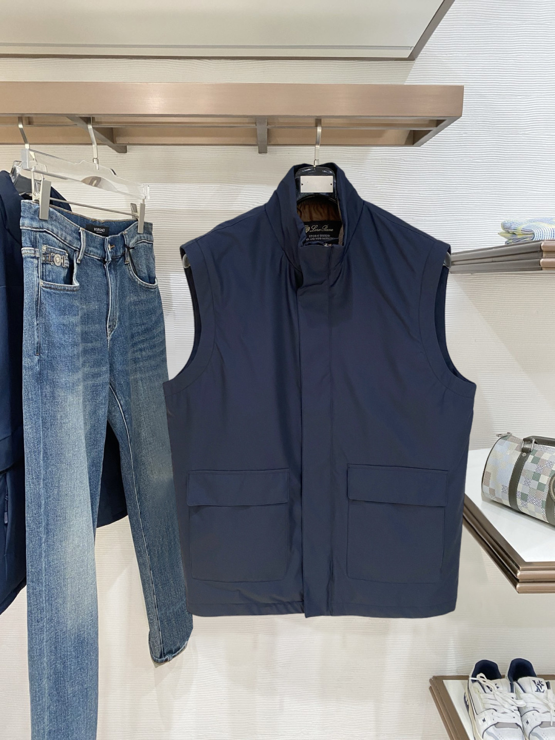 Loro Piana Vest Polyester Hooded S-m-l-xl