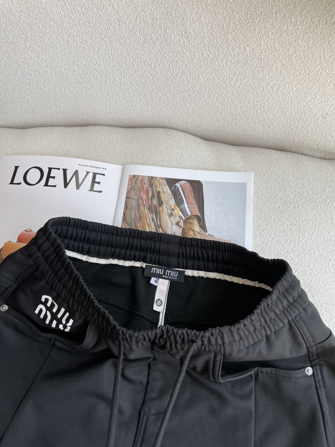 Miu Miu Male Basic Clothing Cotton Fleece Lined M