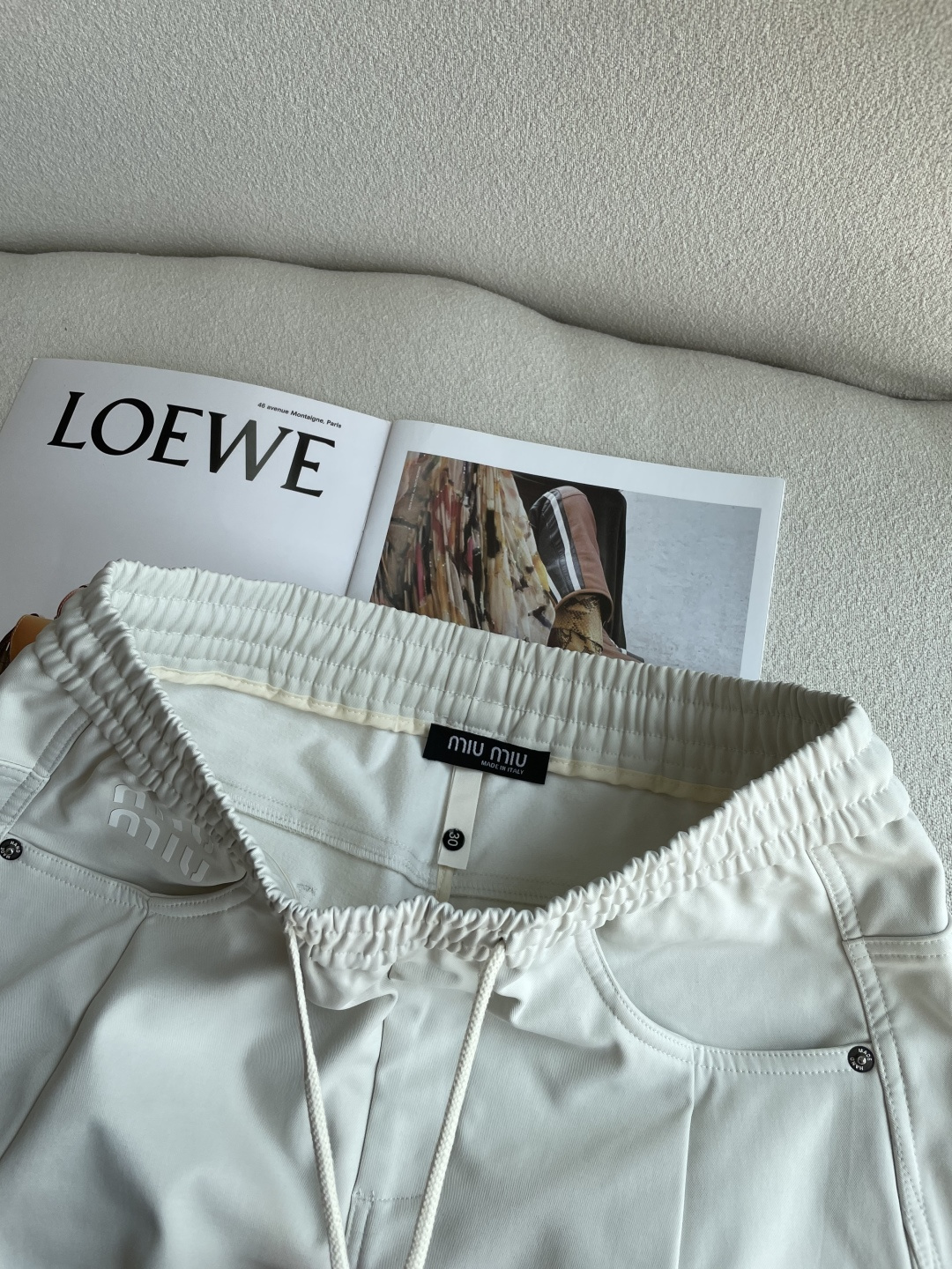 Miu Miu Male Basic Clothing Cotton Fleece Lined M