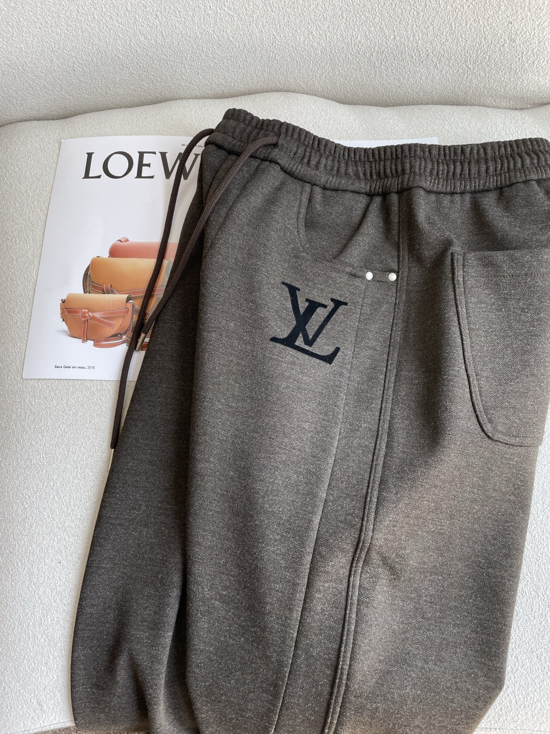 Louis Vuitton Male Sports Pants Cotton L