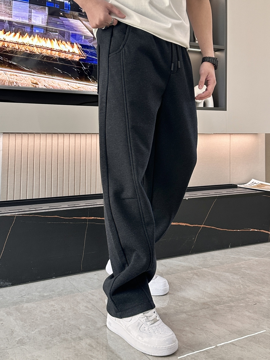 Saint Laurent Male Basic Clothing Cotton Fleece Lined M-xxxl