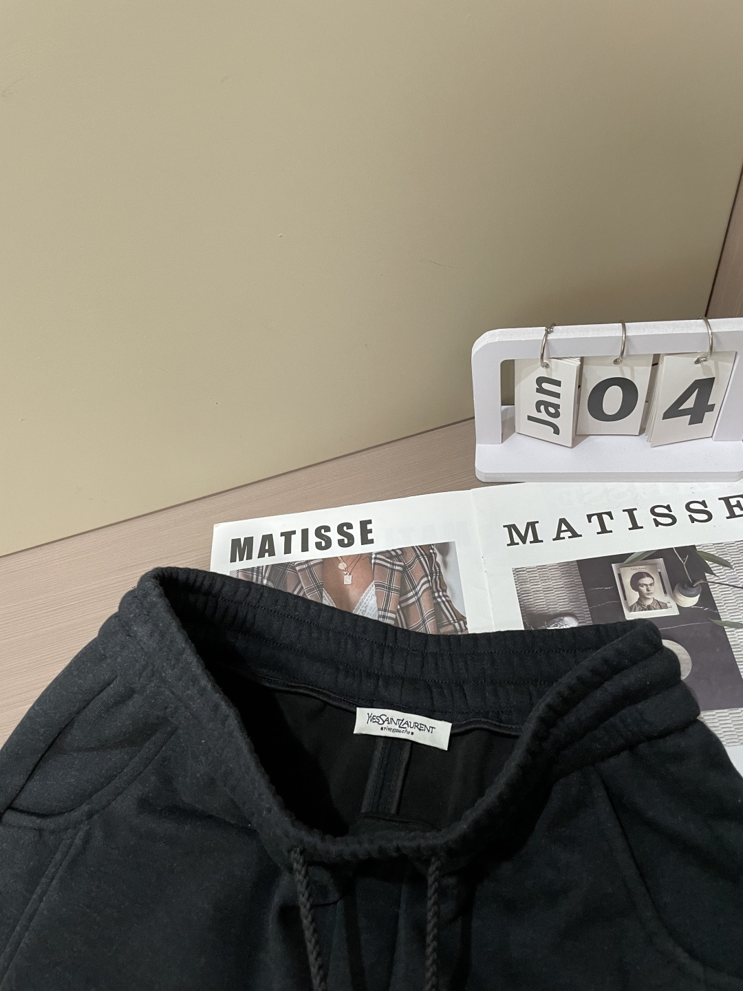 Saint Laurent Male Basic Clothing Cotton Fleece Lined M-xxxl