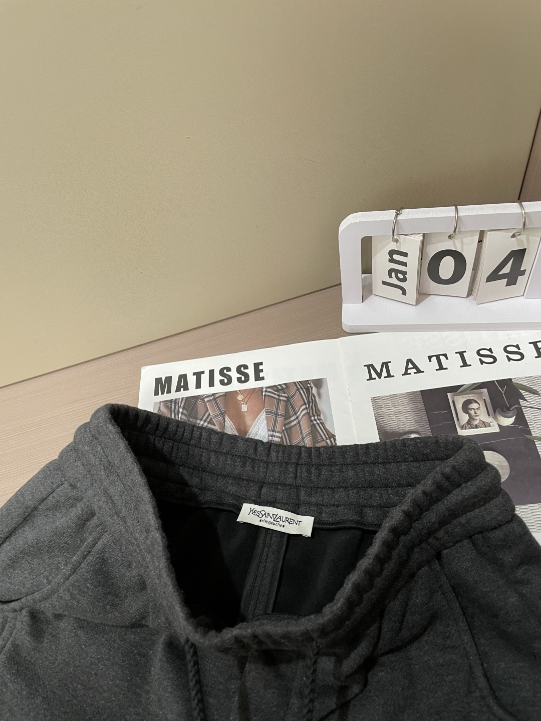 Saint Laurent Male Basic Clothing Cotton Fleece Lined M-xxxl