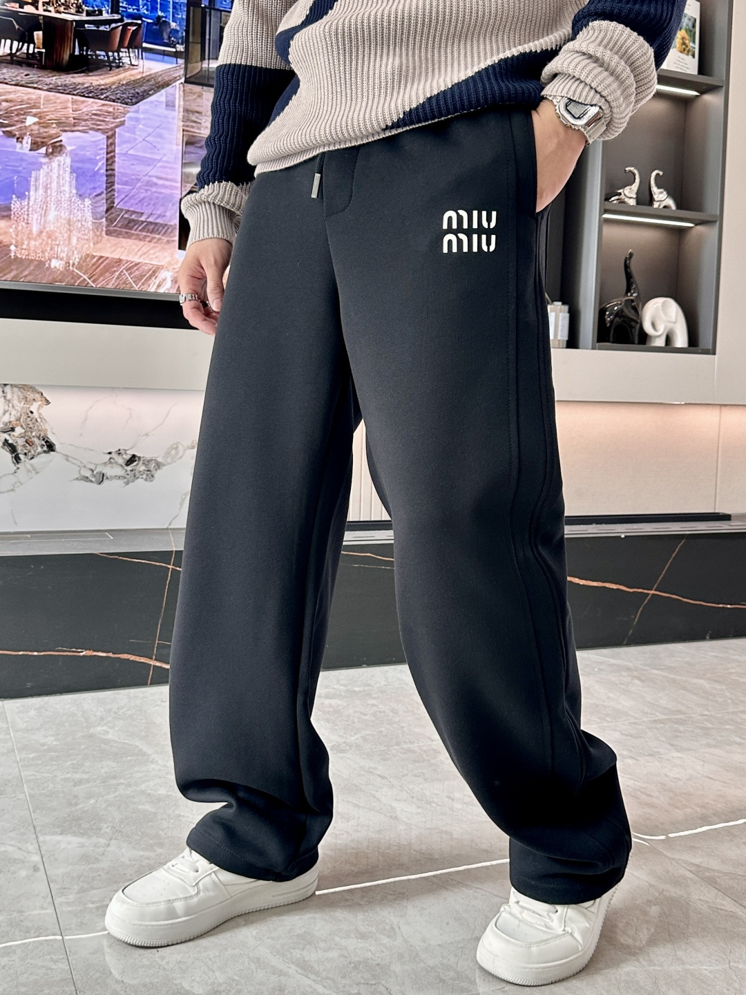 Miu Miu Male Basic Clothing Cotton Fleece Lined M-xxxl