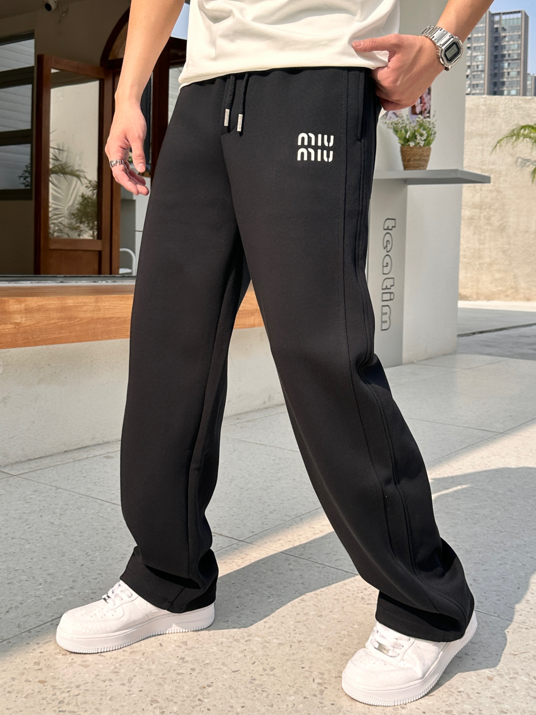 Miu Miu Male Basic Clothing Cotton Fleece Lined M-xxxl