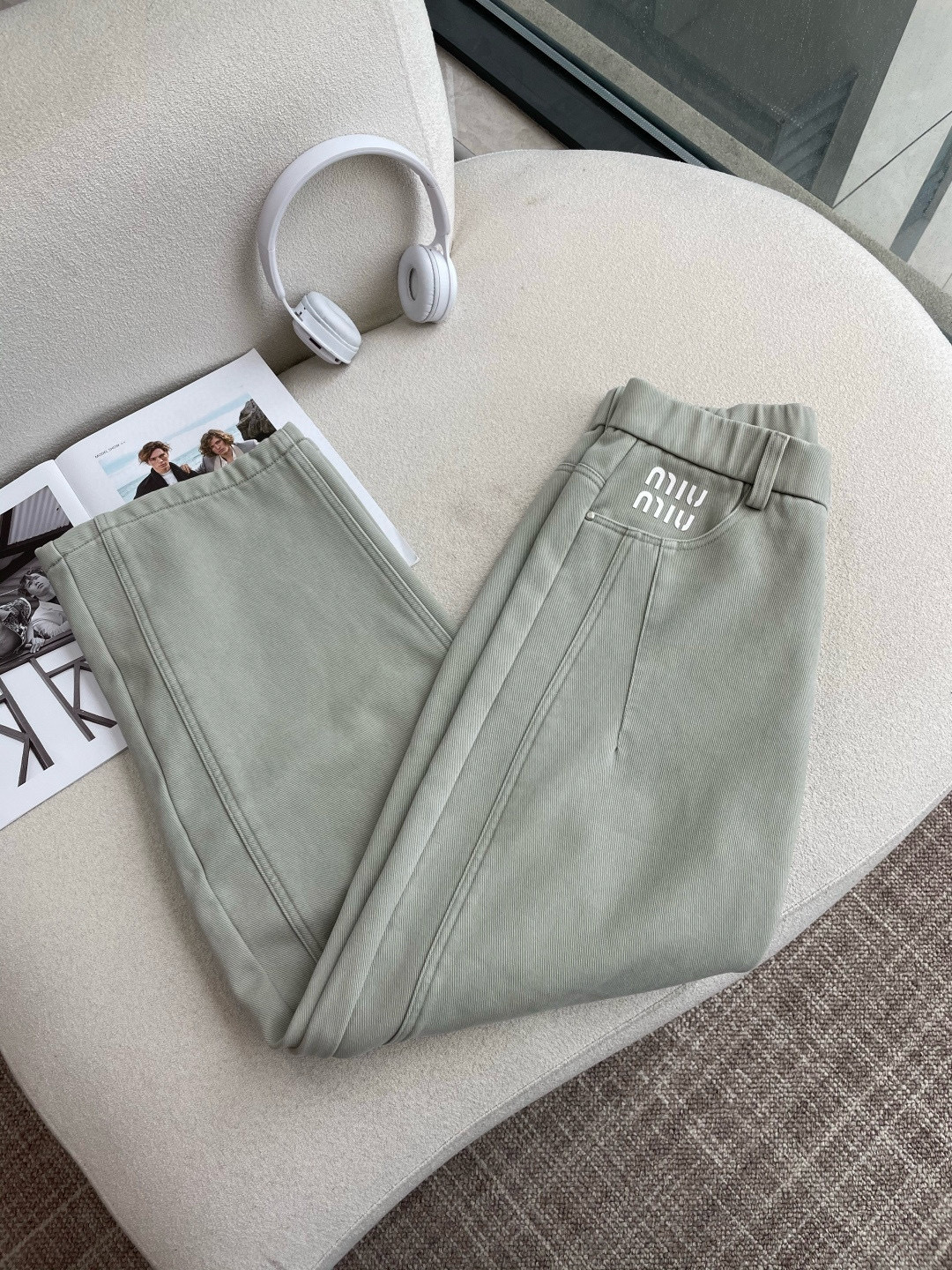 Miu Miu Male Basic Clothing Cotton Fleece Lined M