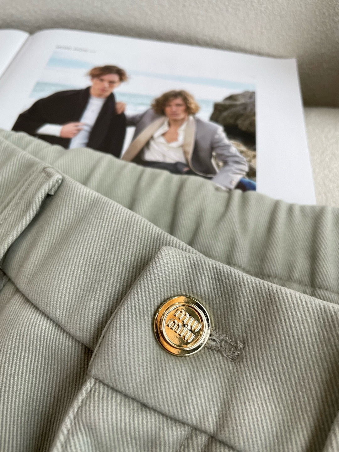 Miu Miu Male Basic Clothing Cotton Fleece Lined M