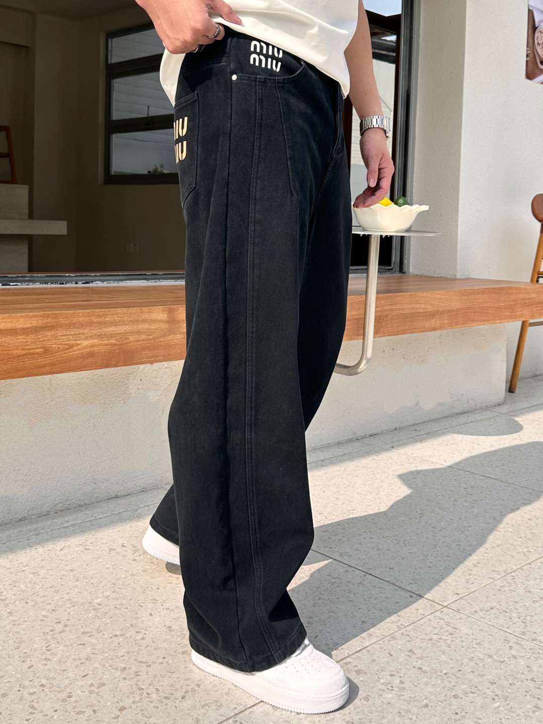 Miu Miu Male Basic Clothing Cotton Fleece Lined M