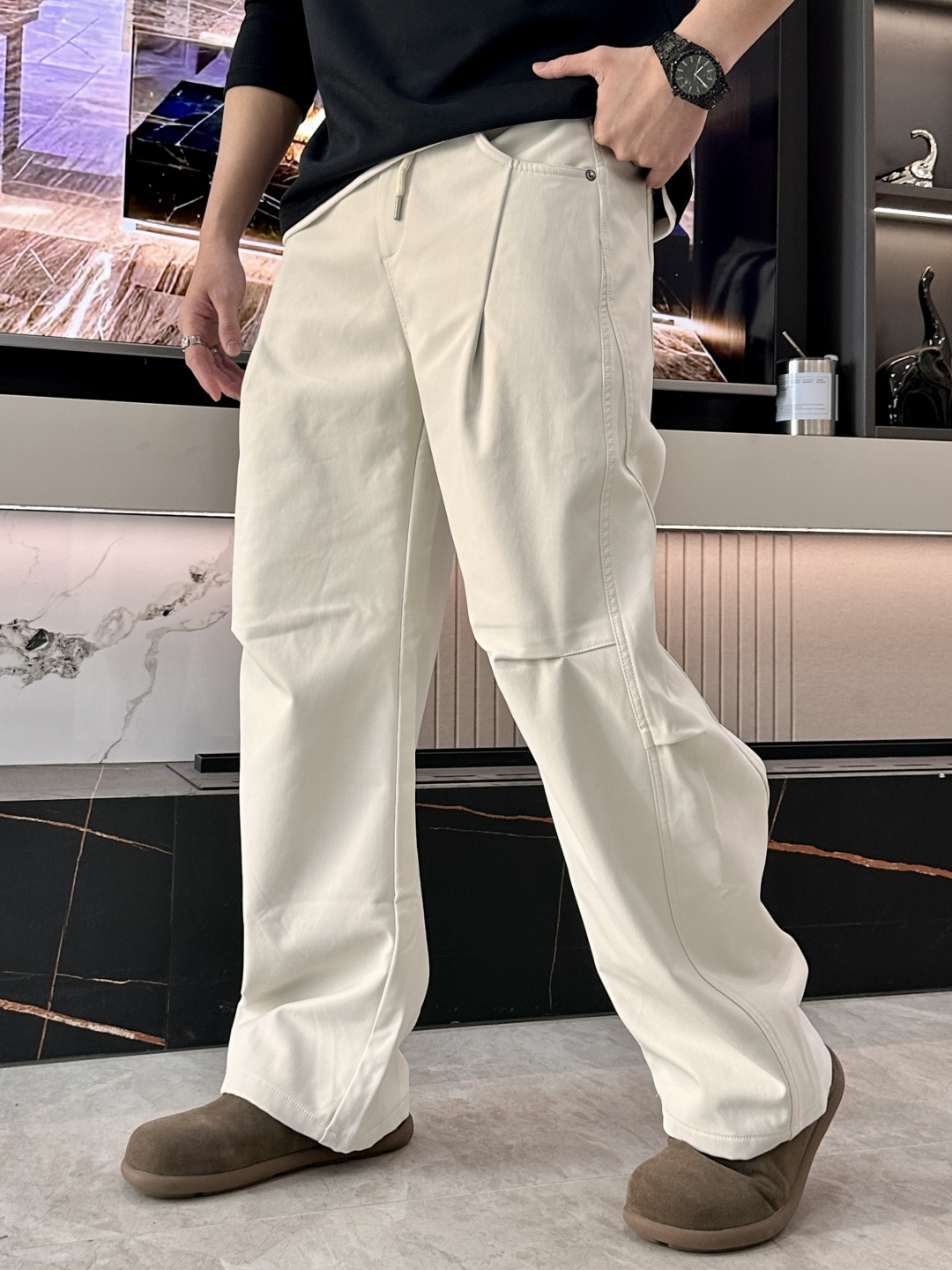 Miu Miu Male Basic Clothing Cotton Fleece Lined M