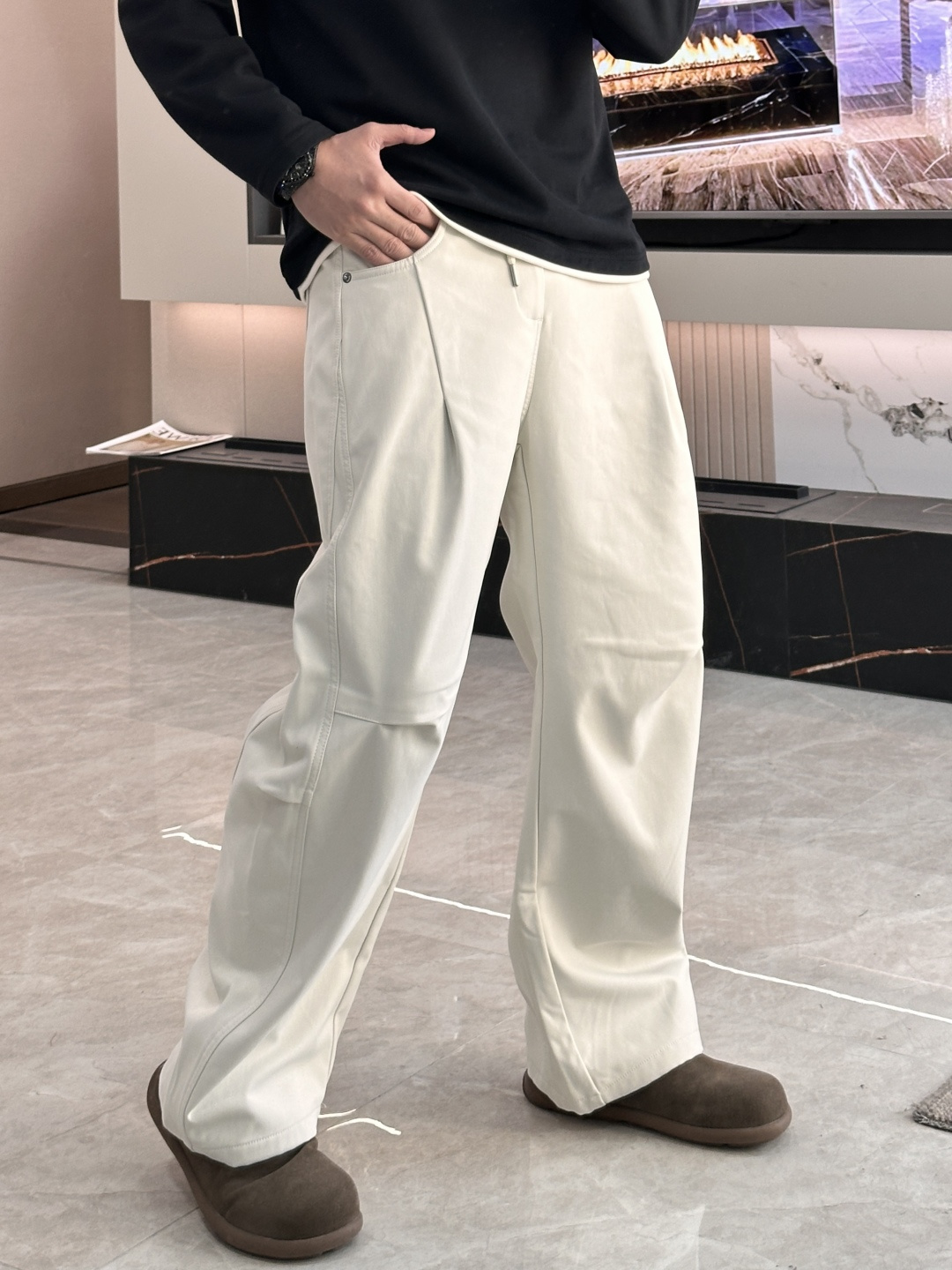 Miu Miu Male Basic Clothing Cotton Fleece Lined M