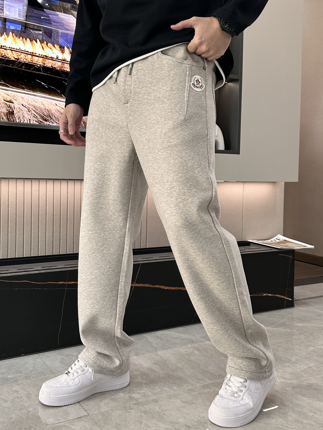 Moncler Male Basic Clothing Cotton Fleece Lined M-l