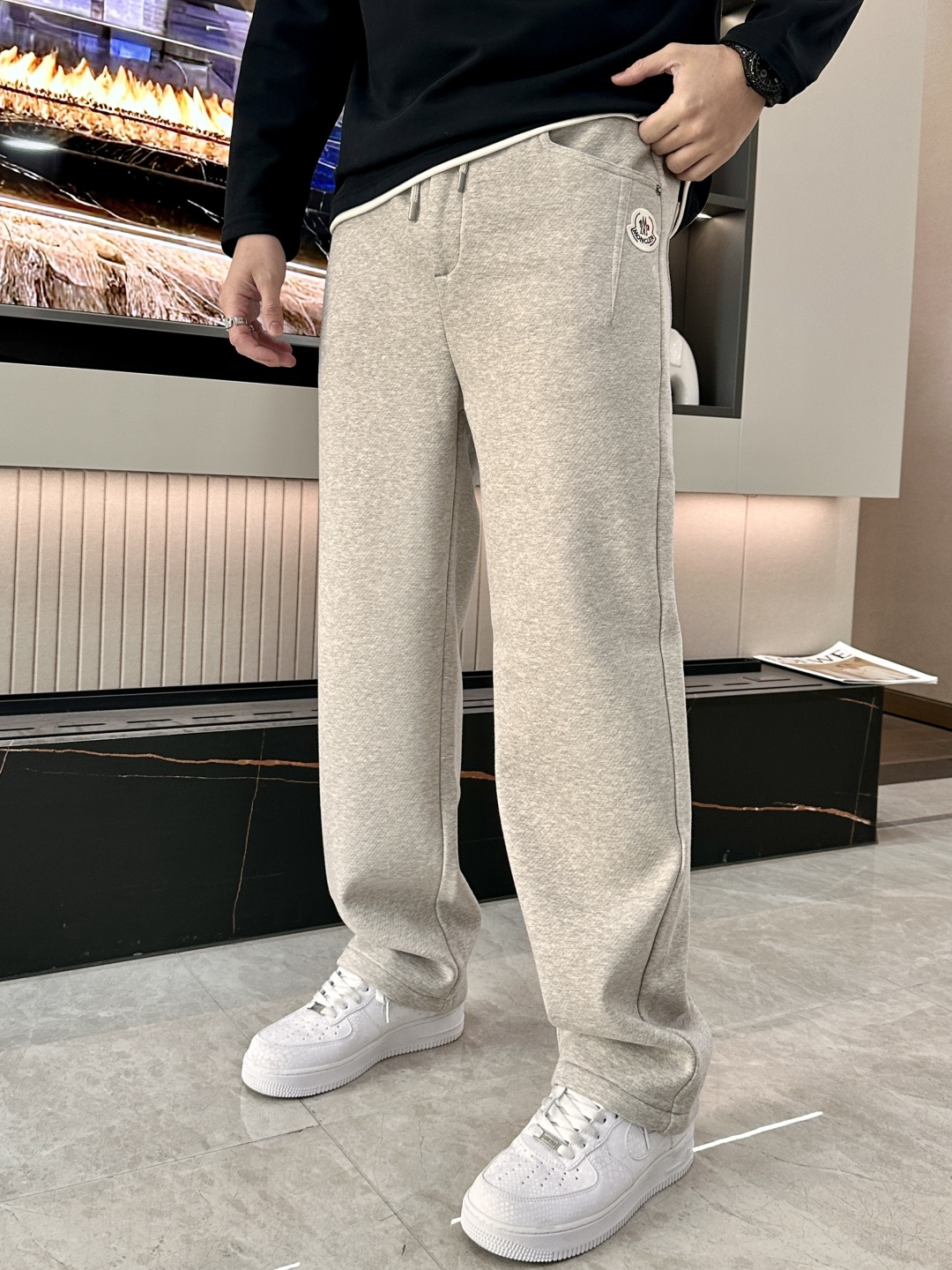 Moncler Male Basic Clothing Cotton Fleece Lined M-l