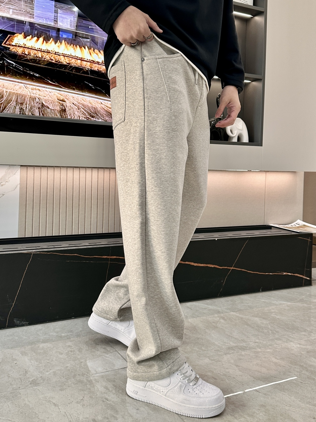 Moncler Male Basic Clothing Cotton Fleece Lined M-l