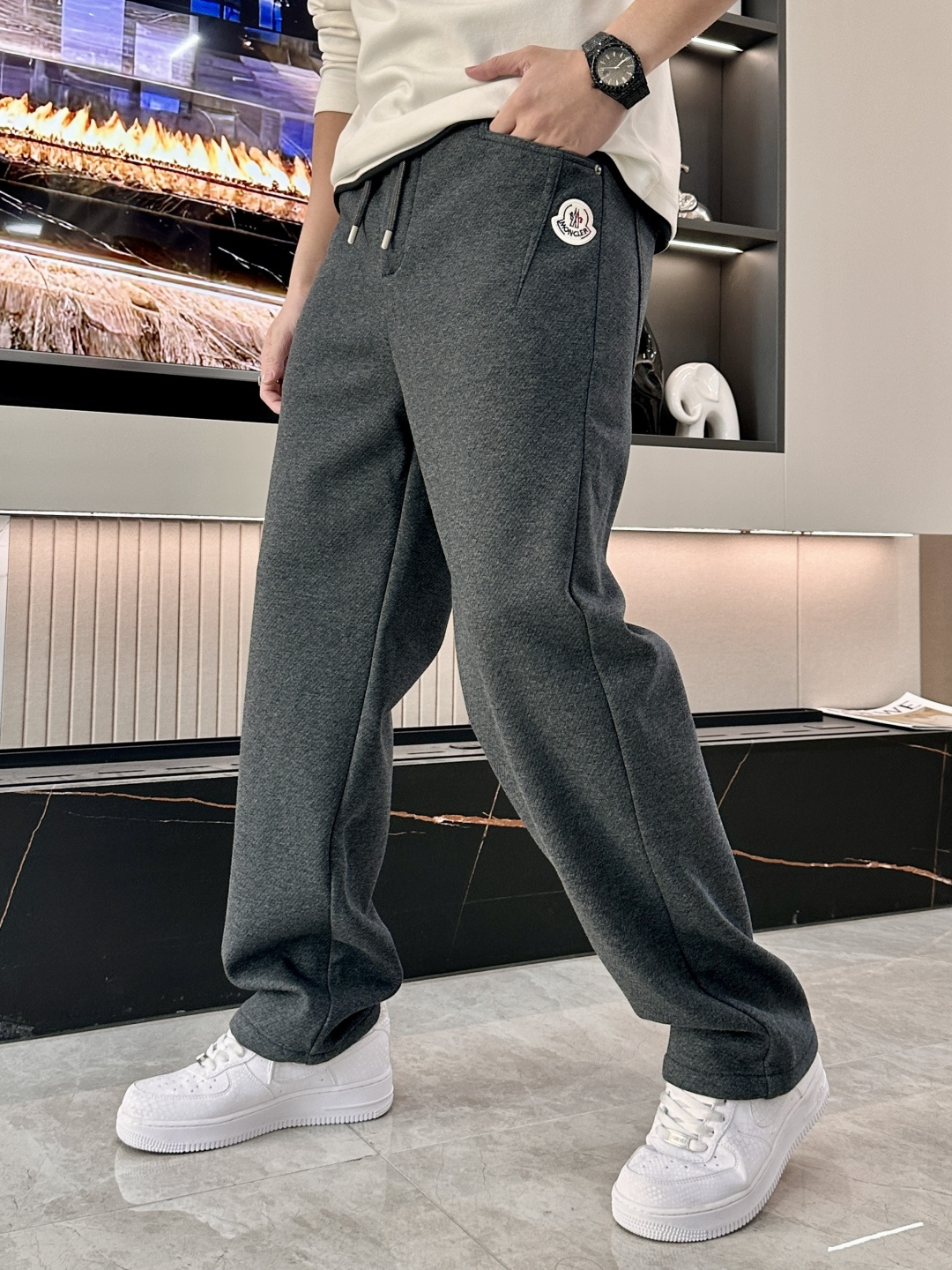 Moncler Male Basic Clothing Cotton Fleece Lined M-l