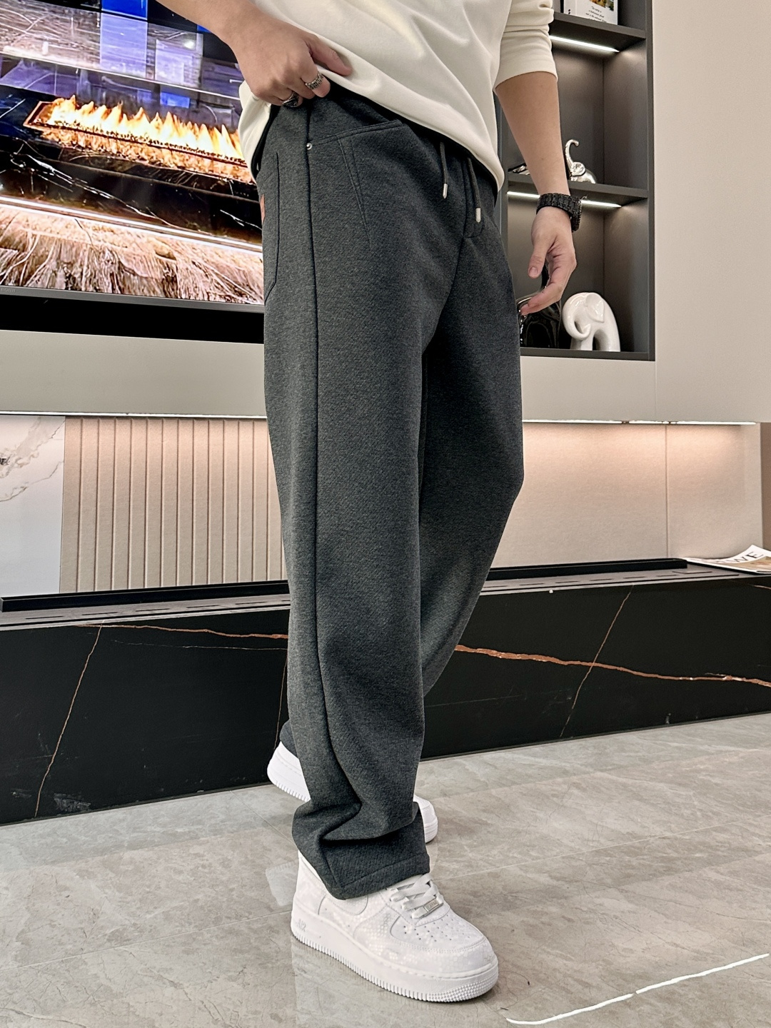 Moncler Male Basic Clothing Cotton Fleece Lined M-l