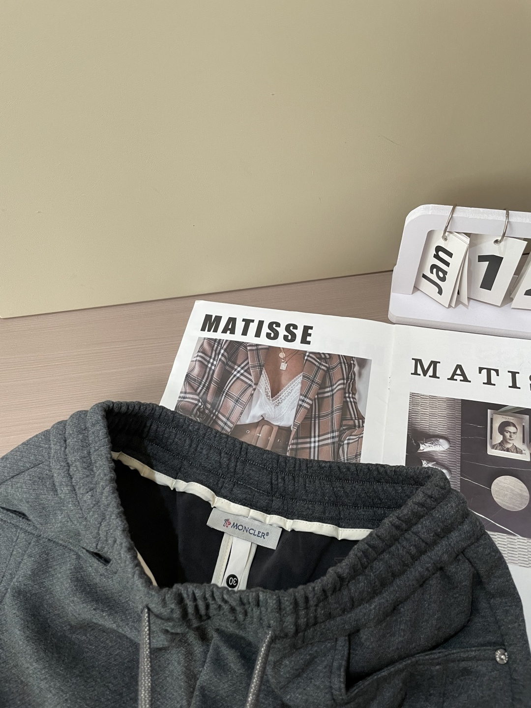 Moncler Male Basic Clothing Cotton Fleece Lined M-l