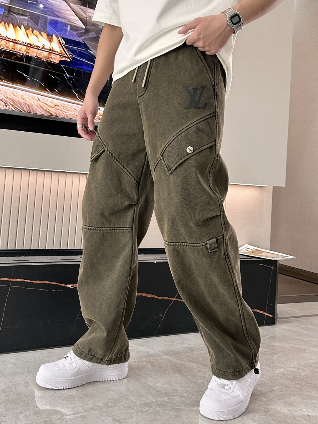 Louis Vuitton Male Basic Clothing Cotton Fleece Lined M-l-xxxl