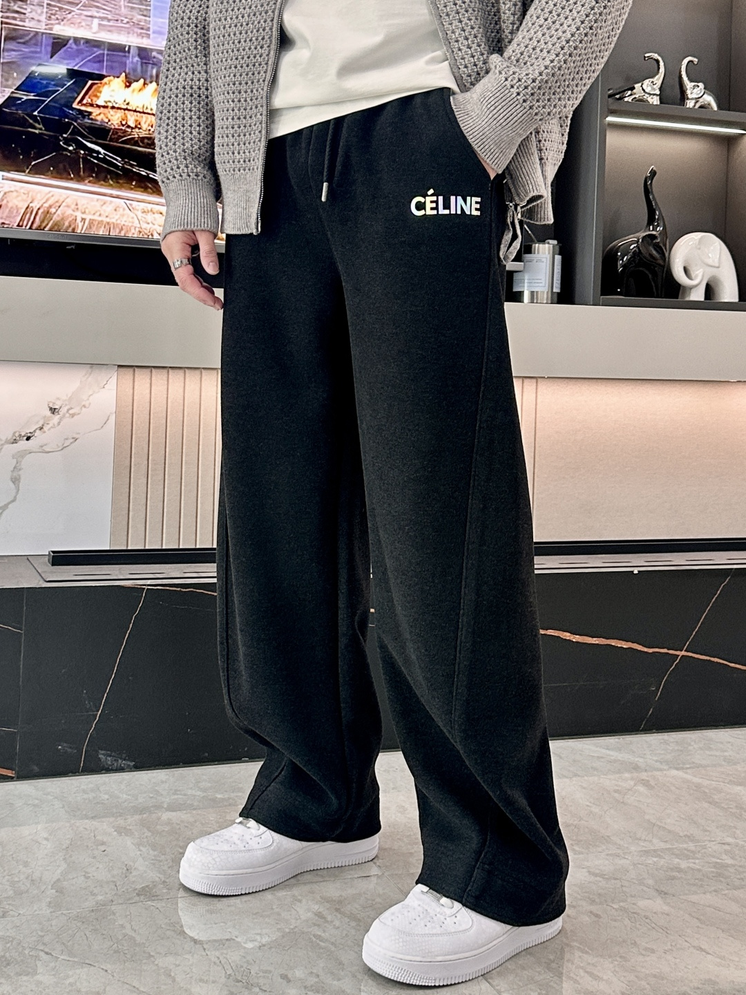 Celine Male Basic Clothing Cotton Fleece Lined M-l-xxxl