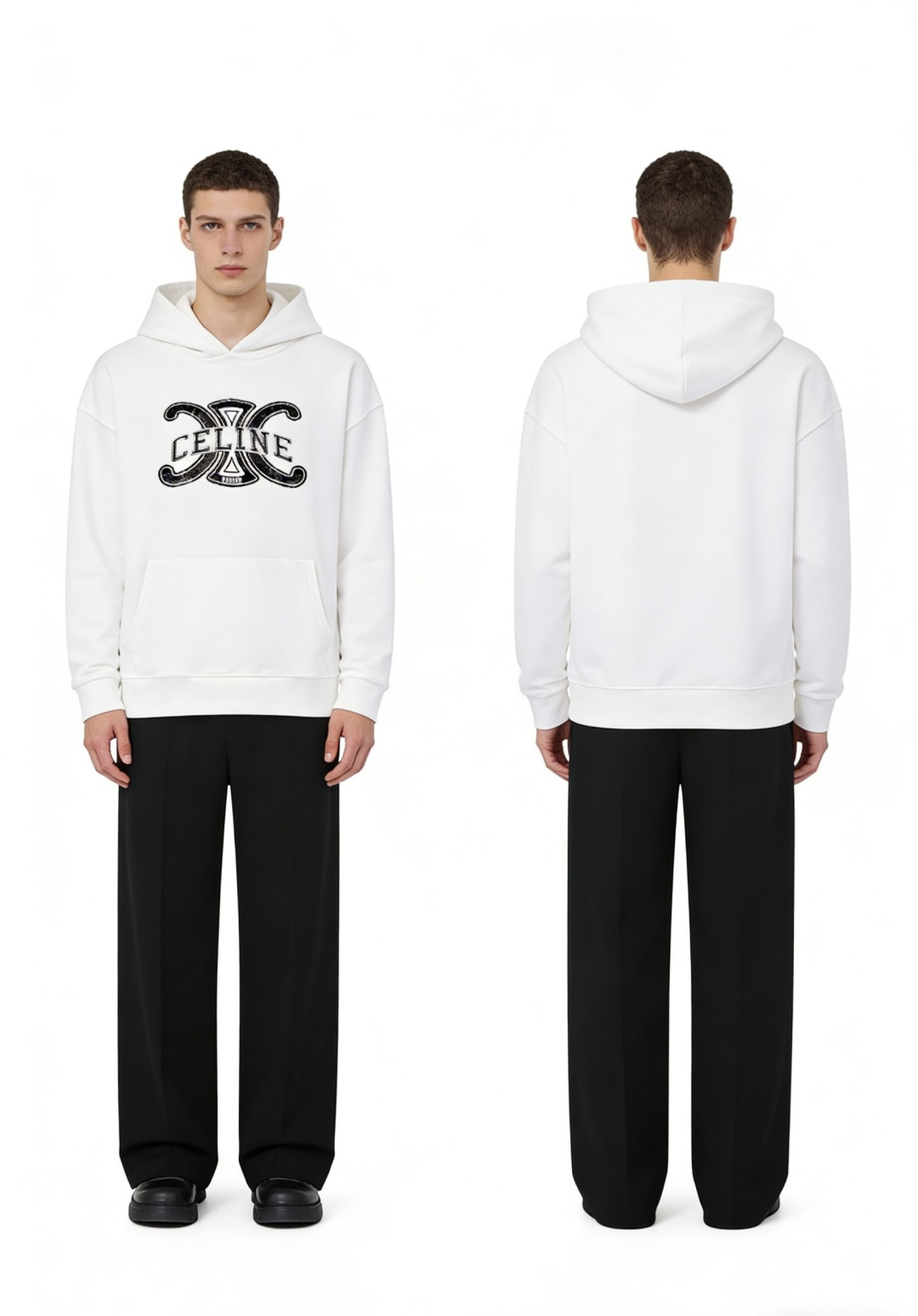 Celine Couple Hoodie Cotton Printed M-l-xl-xxl-xxxl