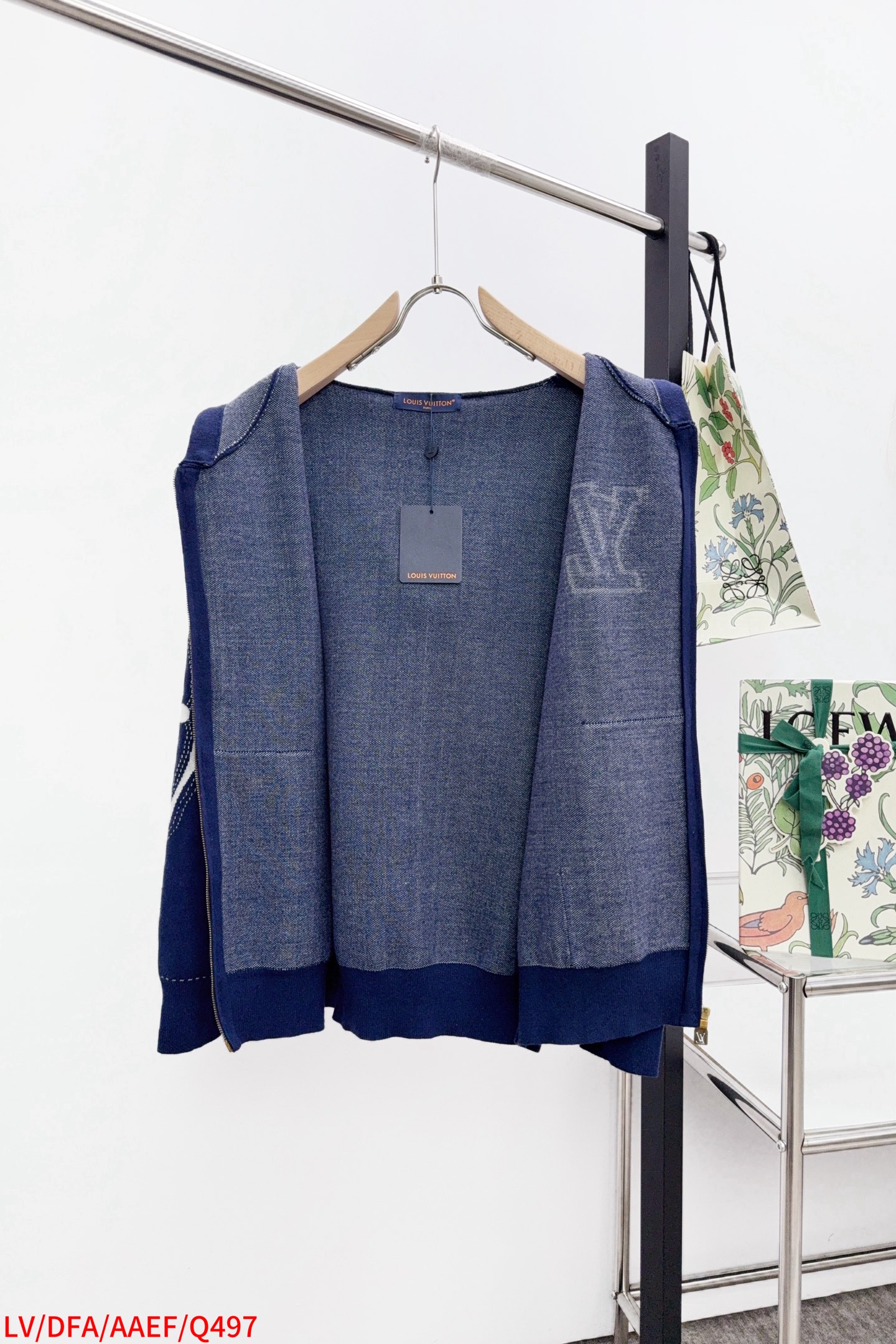 Louis Vuitton Basic Clothing Cotton Blue Hooded S-m-l-xl