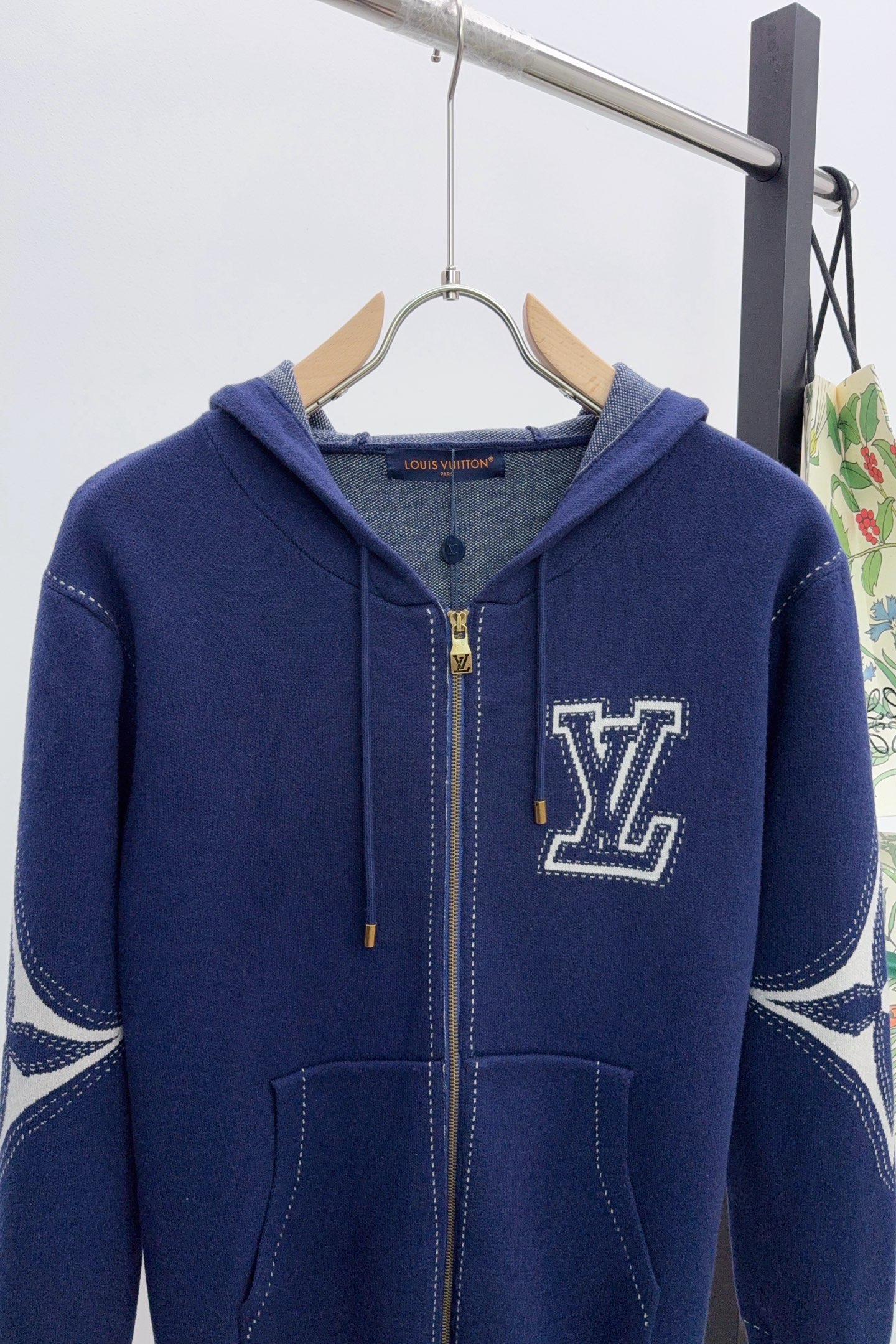 Louis Vuitton Basic Clothing Cotton Blue Hooded S-m-l-xl