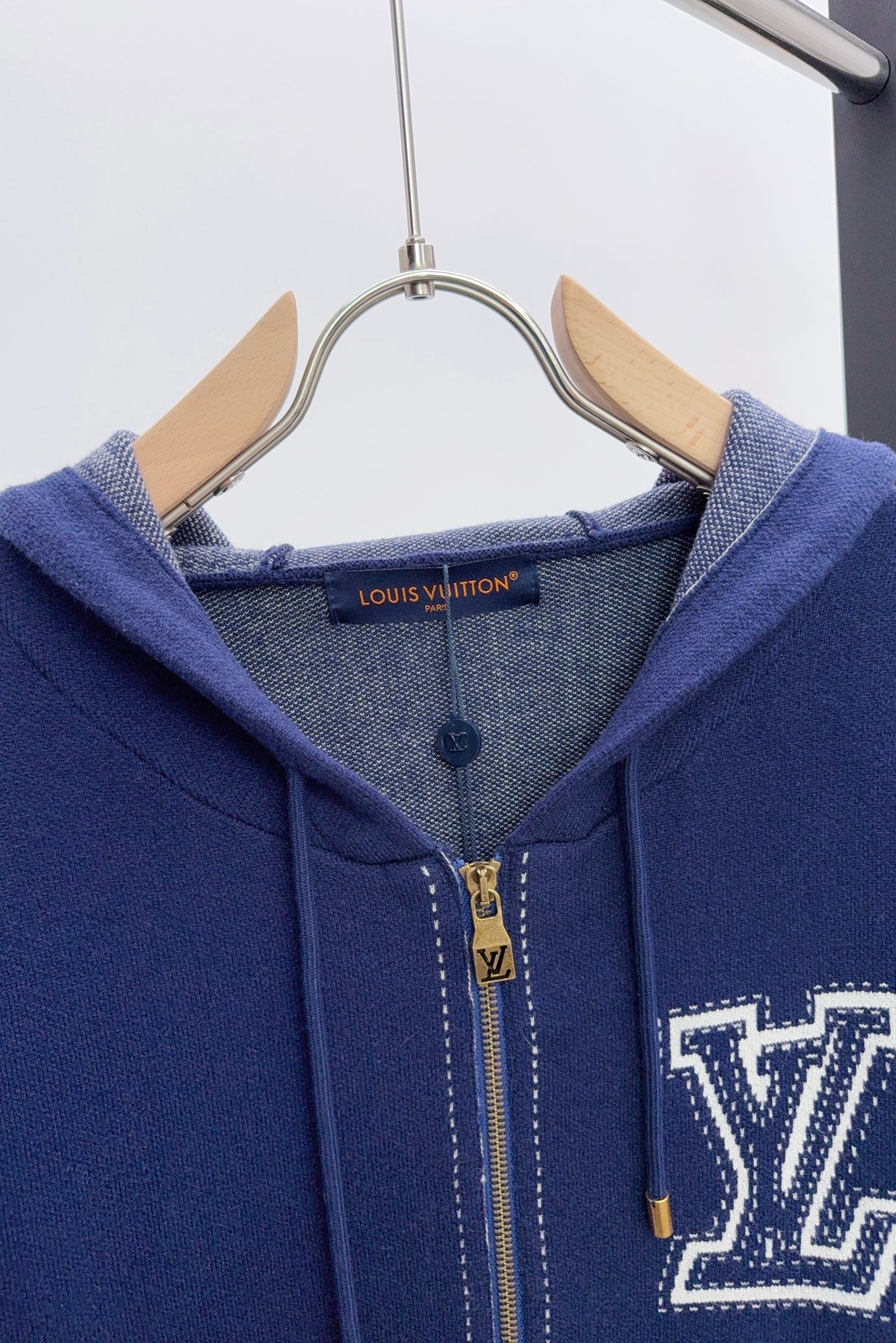 Louis Vuitton Basic Clothing Cotton Blue Hooded S-m-l-xl