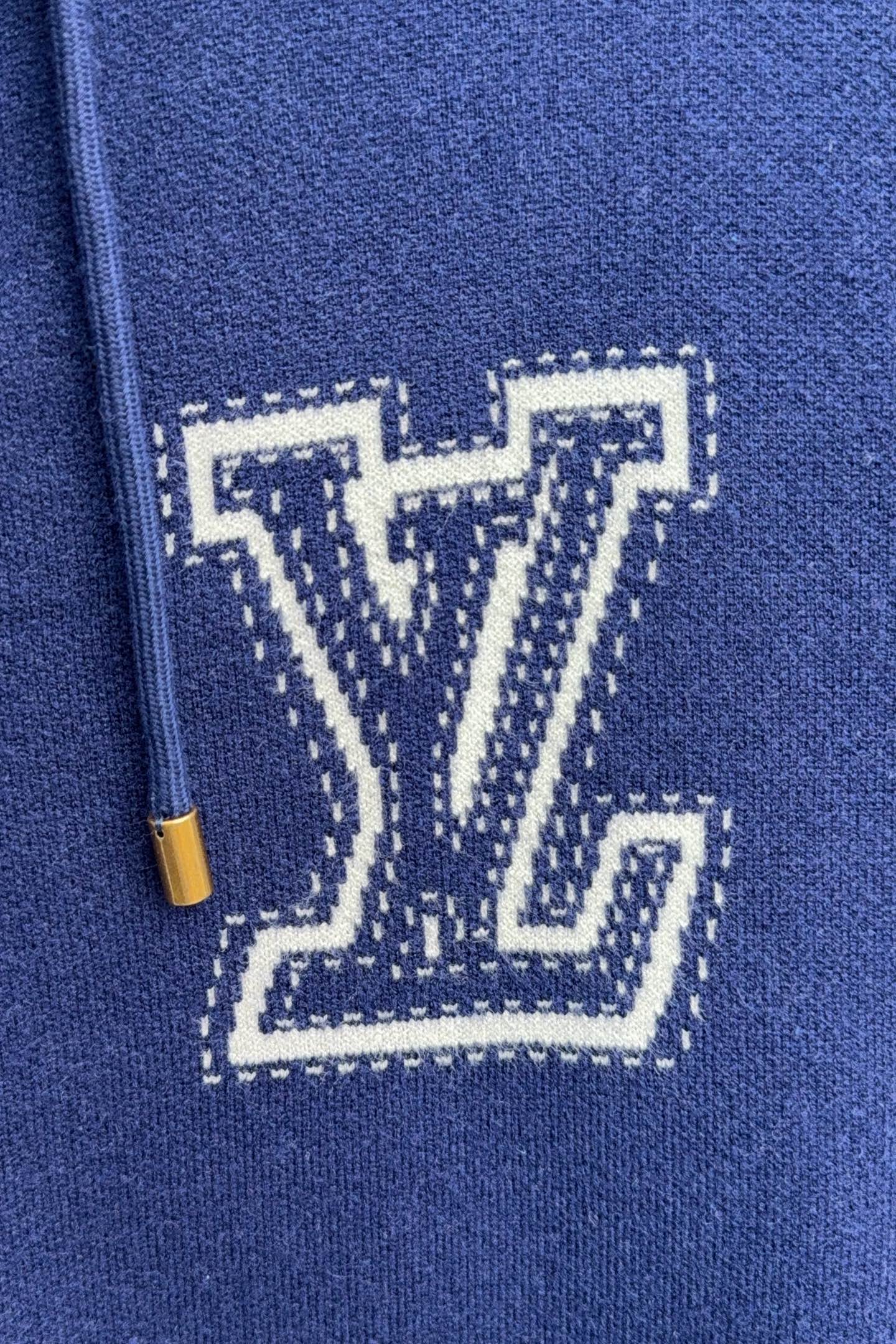 Louis Vuitton Basic Clothing Cotton Blue Hooded S-m-l-xl