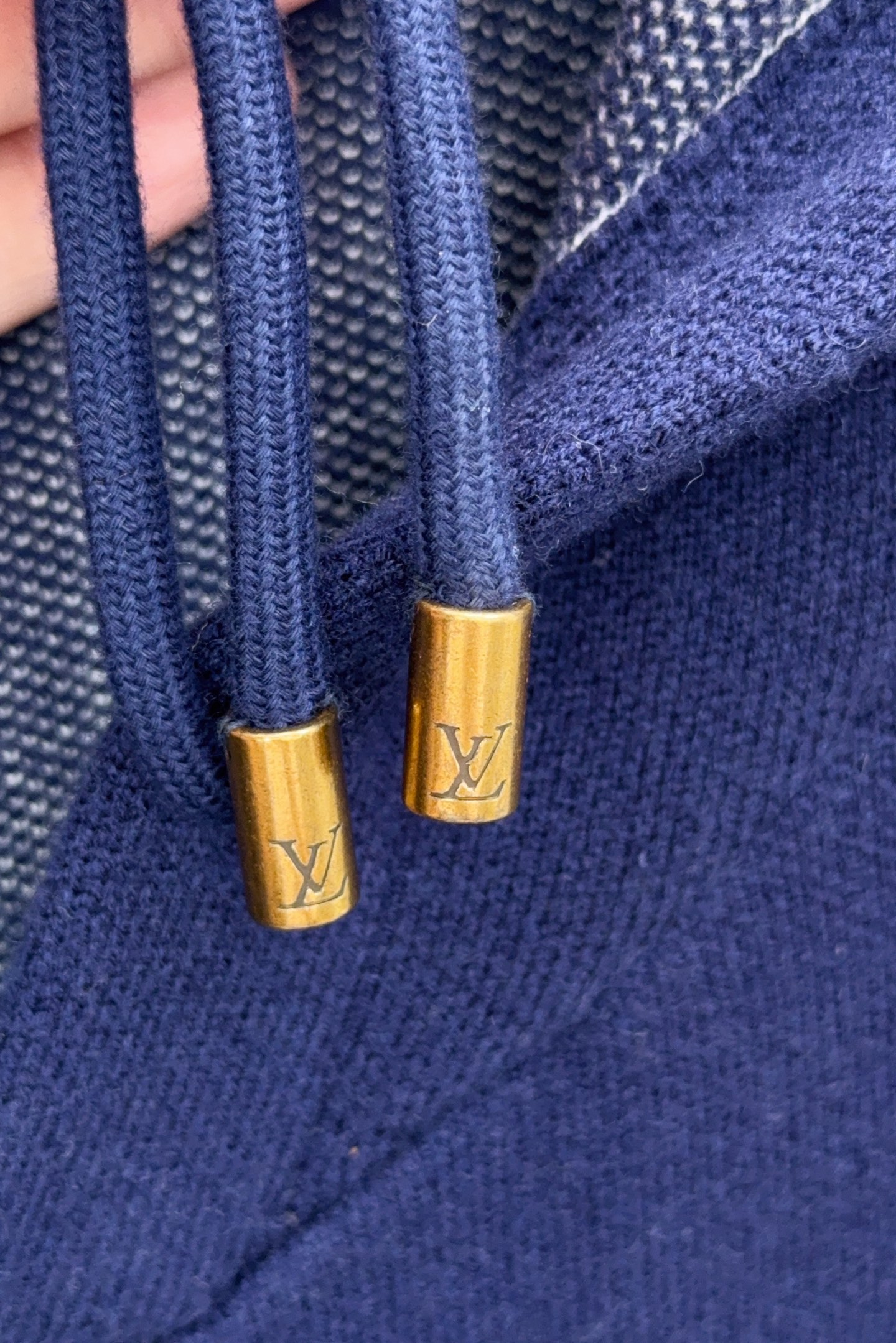 Louis Vuitton Basic Clothing Cotton Blue Hooded S-m-l-xl