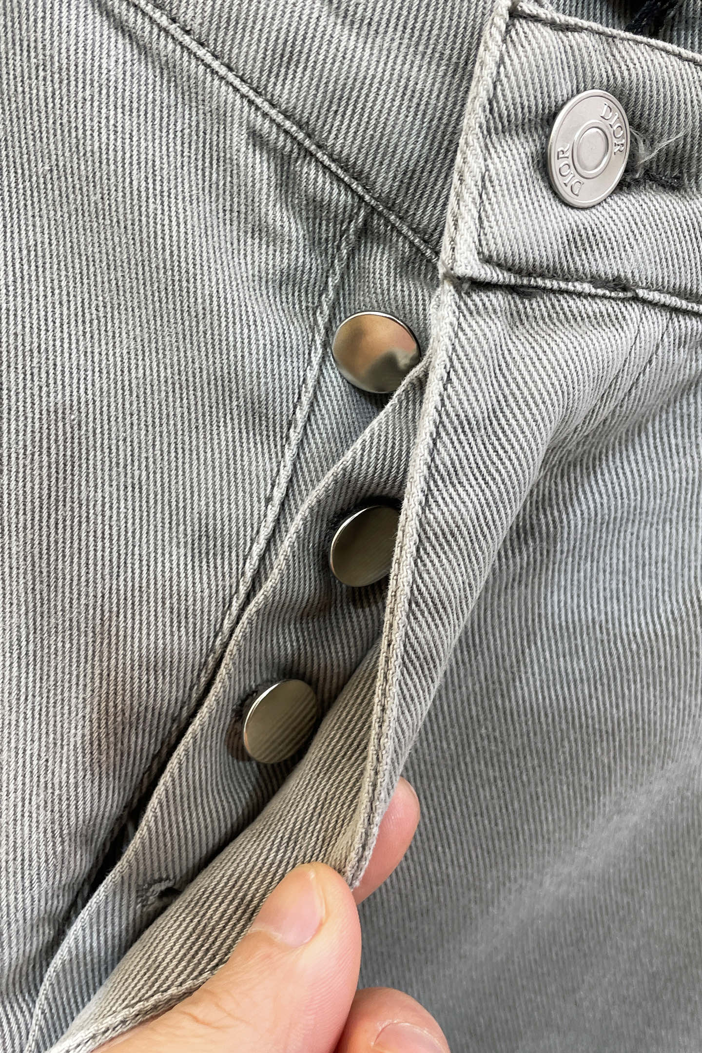 Dior Basic Clothing Cotton Gray Loose Fit S-m-l-xl