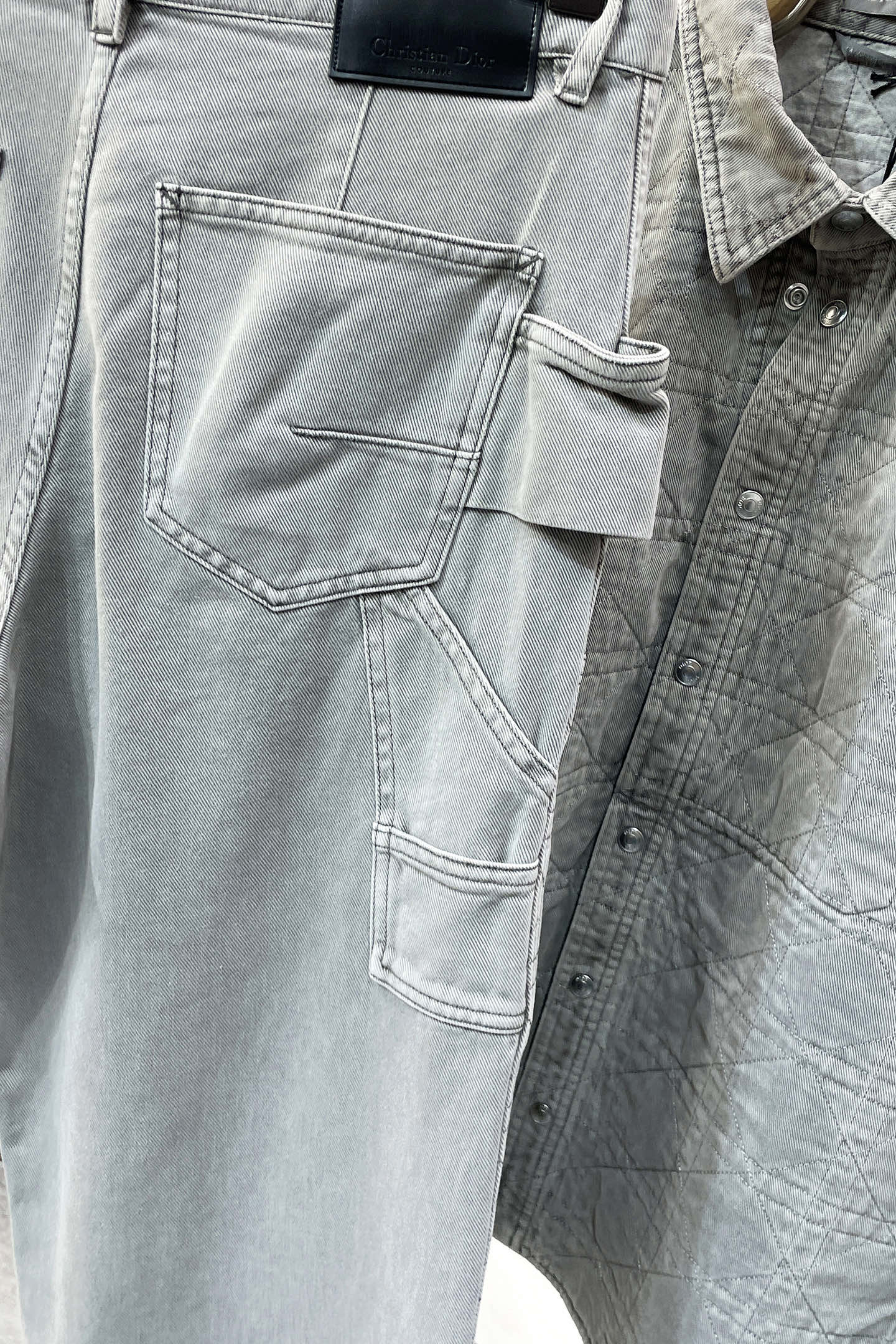 Dior Basic Clothing Cotton Gray Loose Fit S-m-l-xl