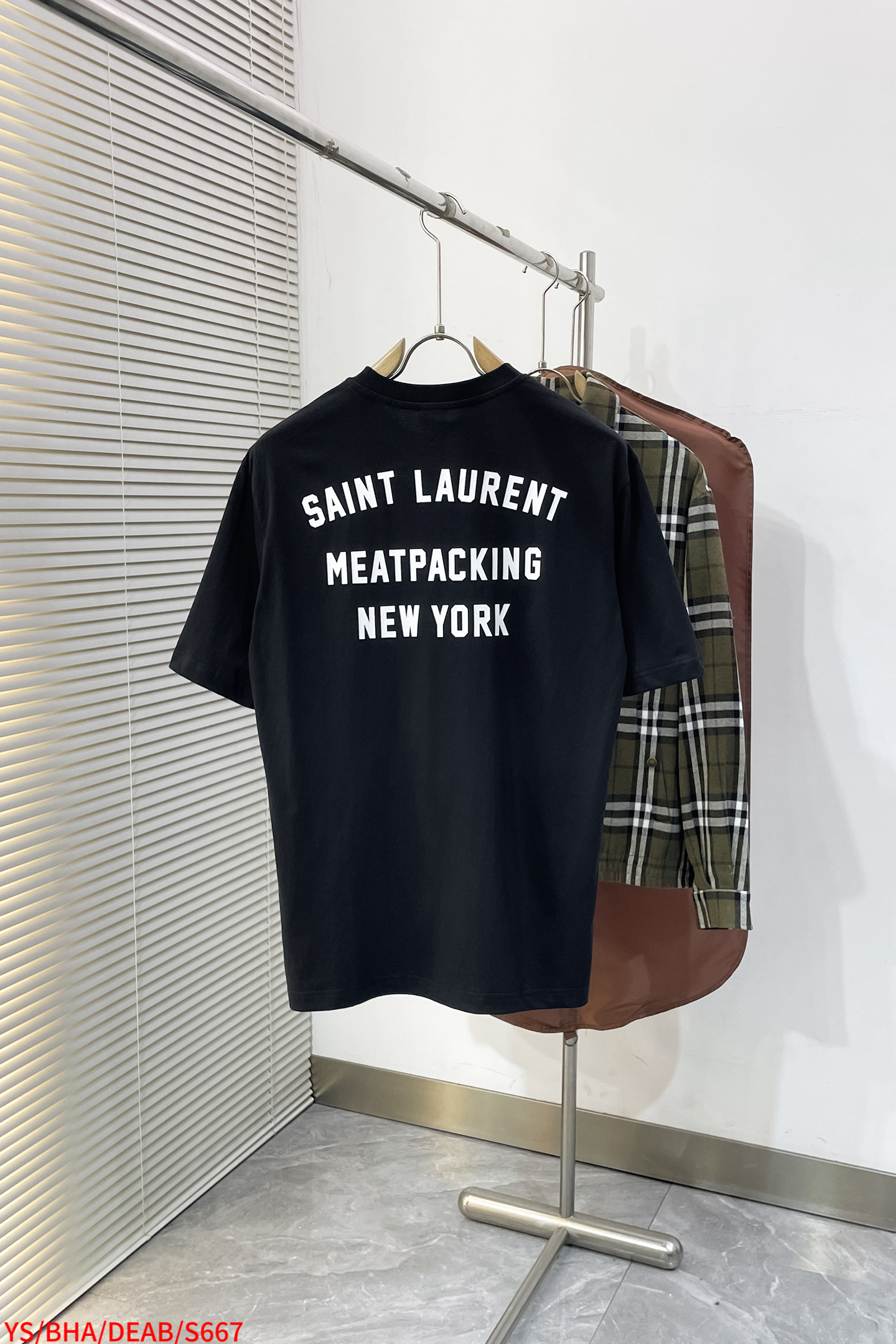 Saint Laurent Basic Clothing Cotton Black Loose Fit S-m-l-xl