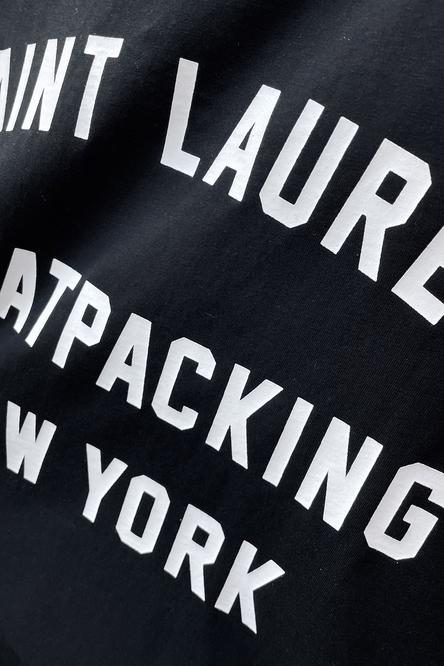 Saint Laurent Basic Clothing Cotton Black Loose Fit S-m-l-xl