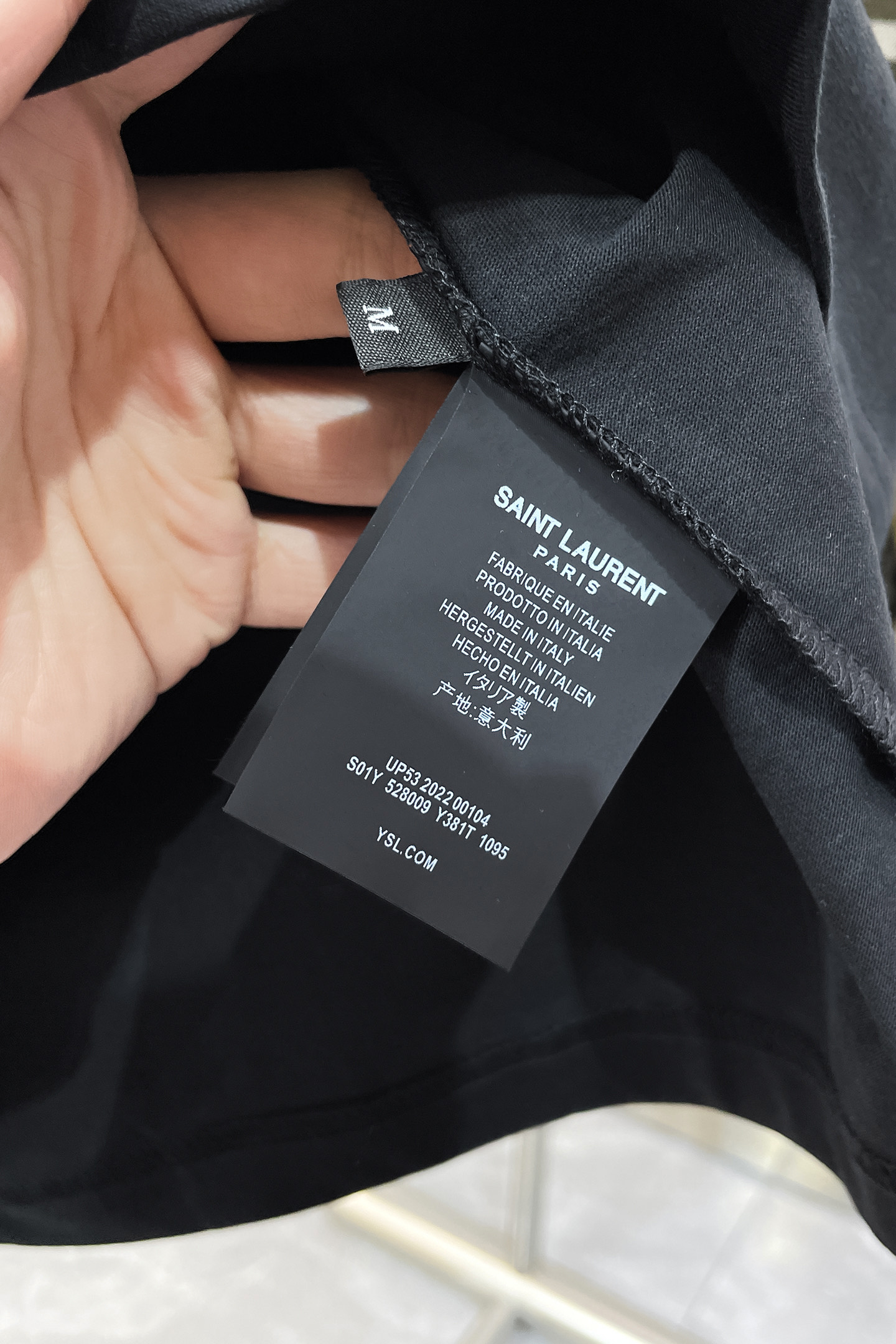 Saint Laurent Basic Clothing Cotton Black Loose Fit S-m-l-xl