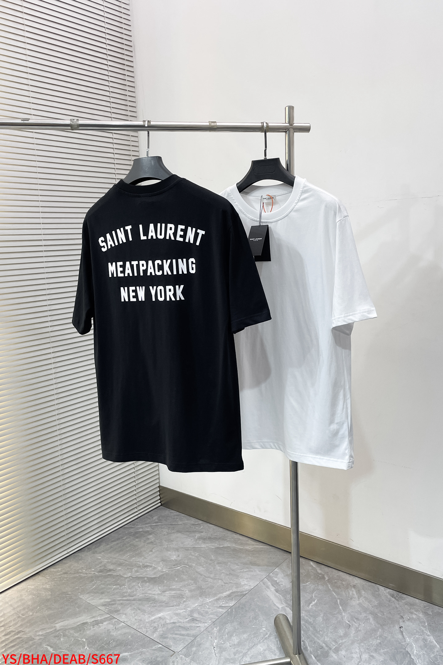 Saint Laurent Basic Clothing Cotton Black Loose Fit S-m-l-xl