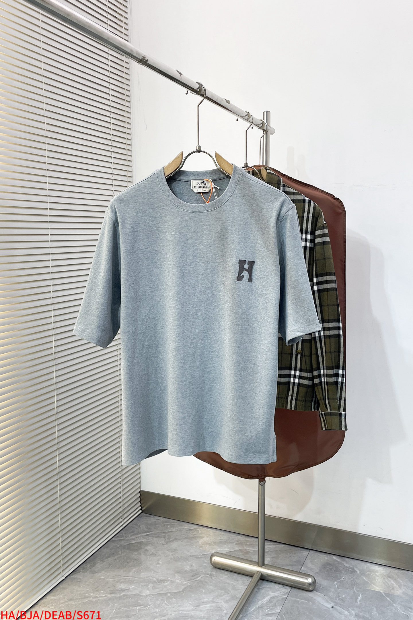 Hermès Couple Basic Clothing Cotton White S-m-l-xl