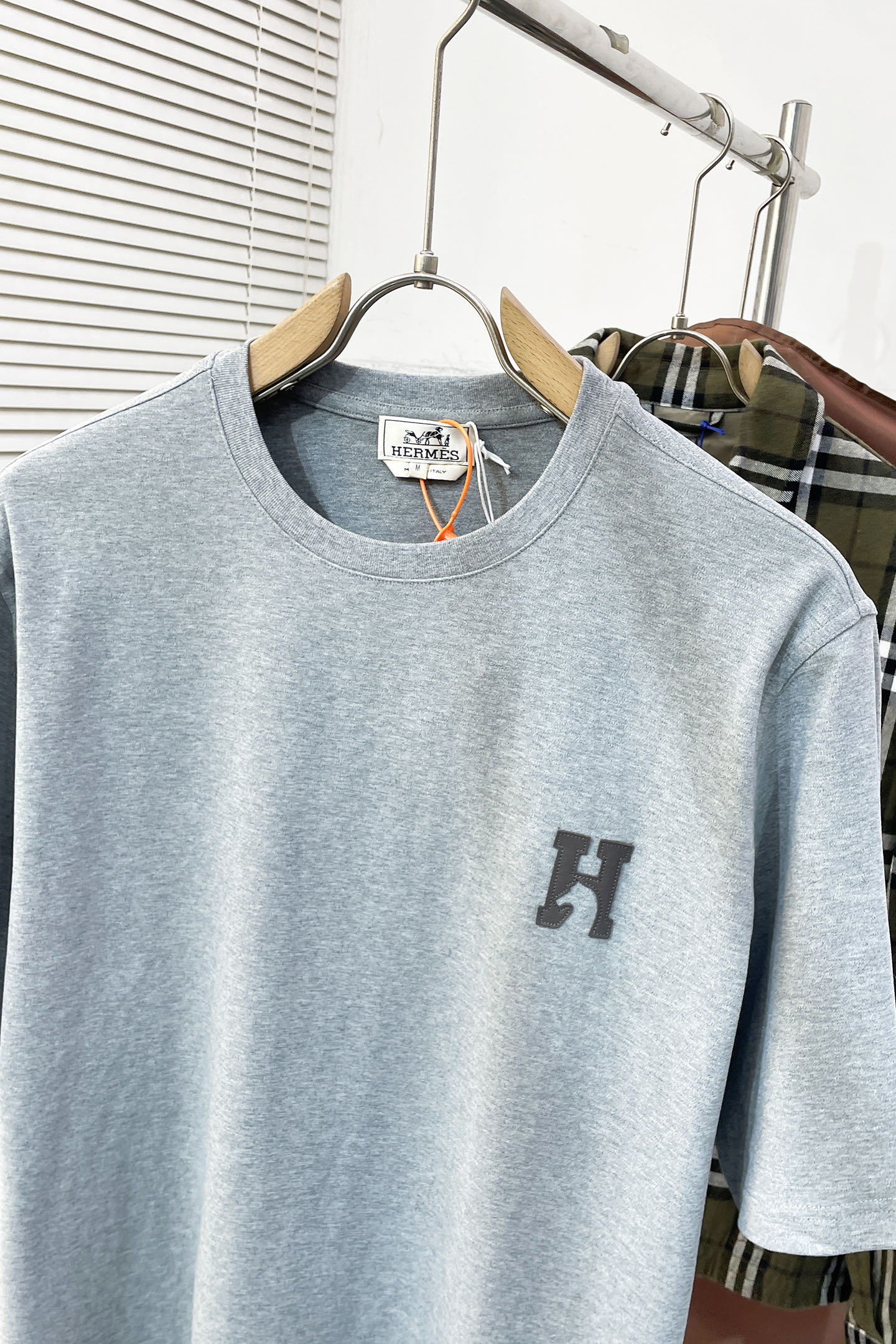 Hermès Couple Basic Clothing Cotton White S-m-l-xl