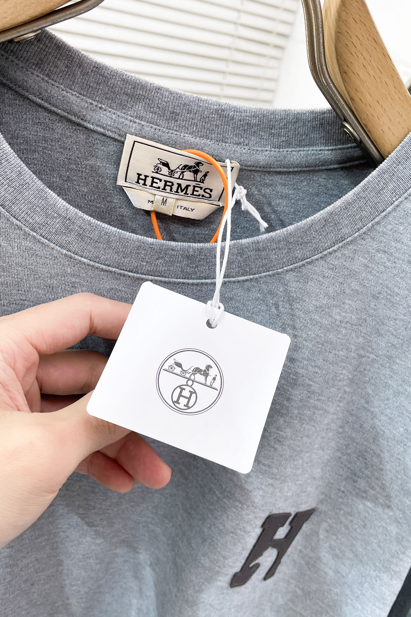 Hermès Couple Basic Clothing Cotton White S-m-l-xl