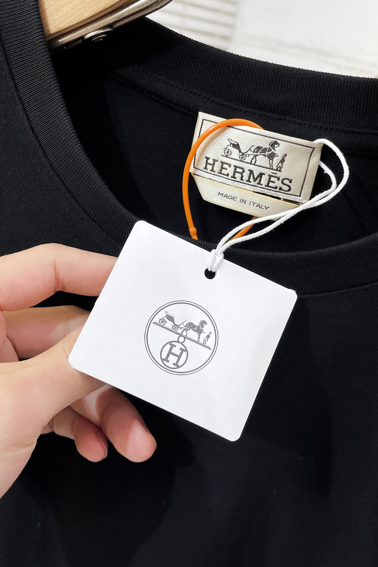 Hermès Couple Basic Clothing Cotton White S-m-l-xl