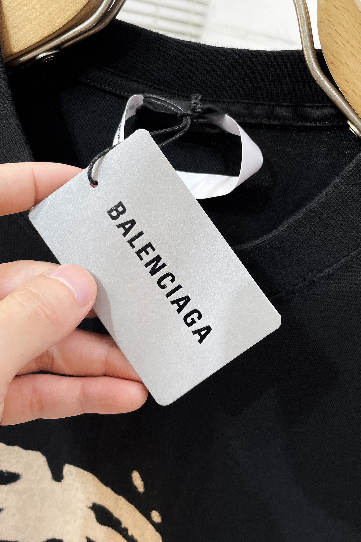 Balenciaga Basic Clothing Cotton Black Printed S-l-xl
