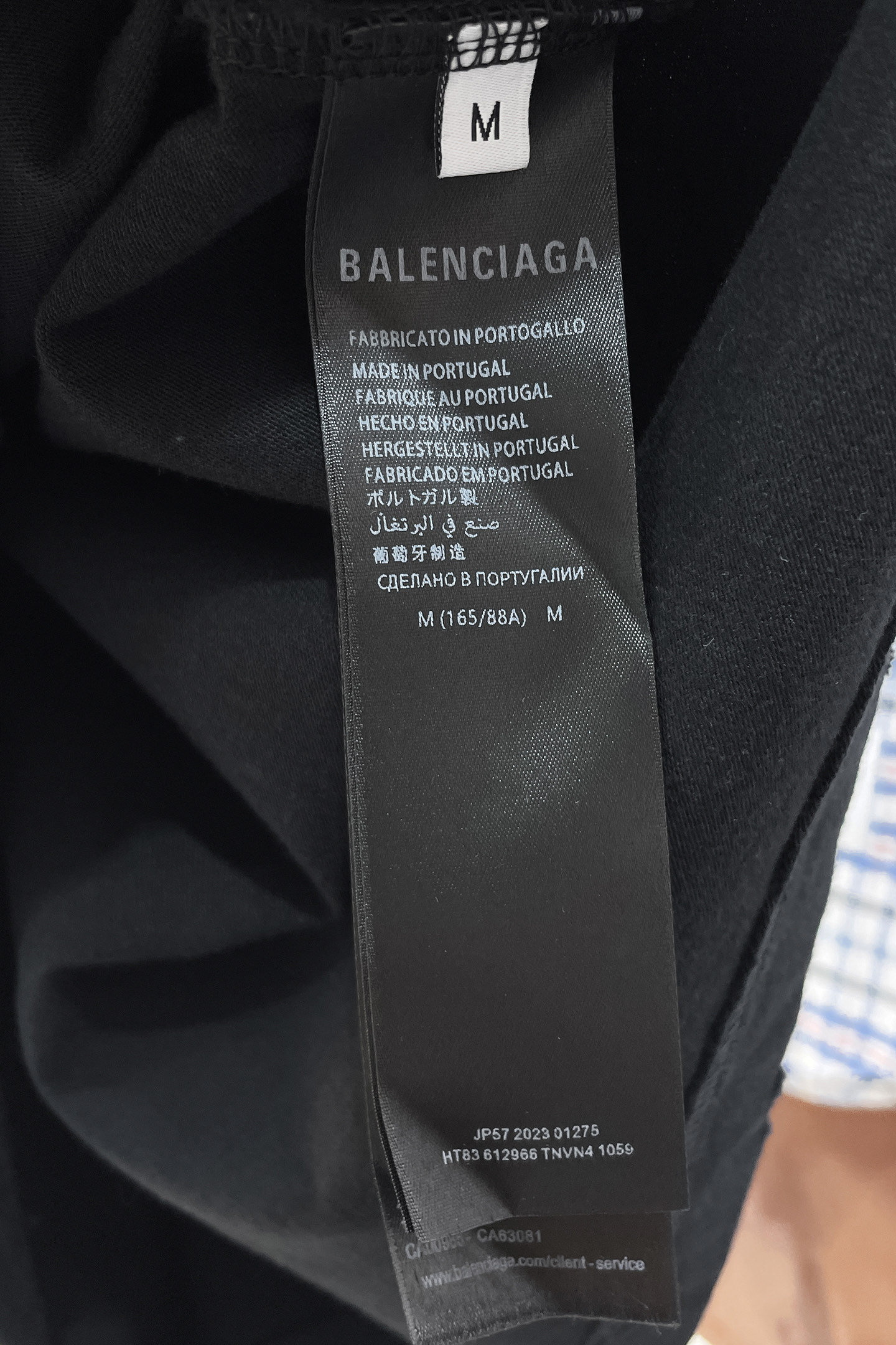 Balenciaga Basic Clothing Cotton Black Printed S-l-xl