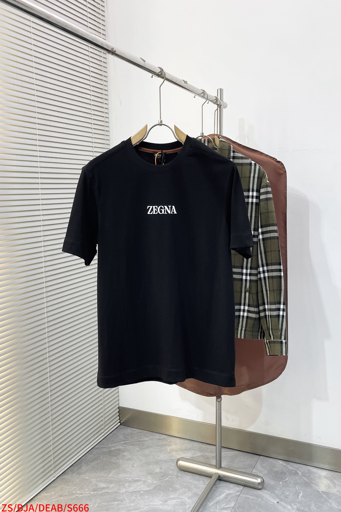 Ermenegildo Zegna Basic Clothing Cotton Black Printed S-m-l-xl