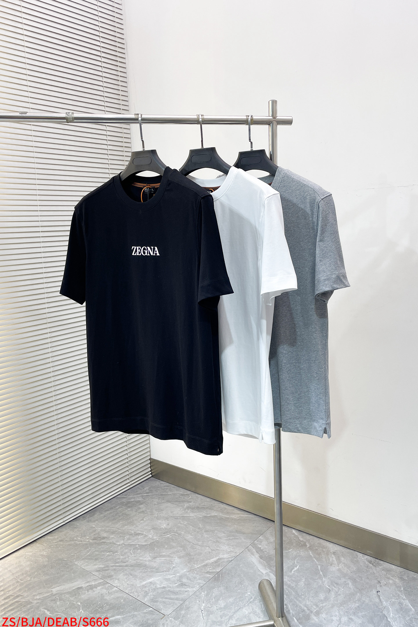 Ermenegildo Zegna Basic Clothing Cotton Black Printed S-m-l-xl