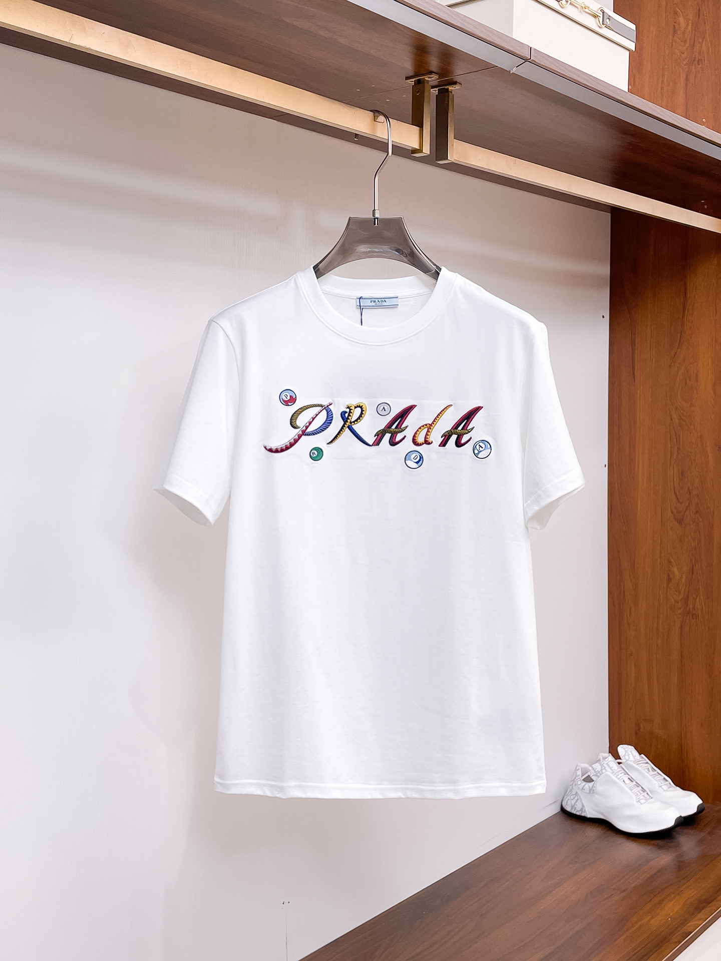 Prada Couple Basic Clothing Cotton Black Couple Style S-m-l-xl